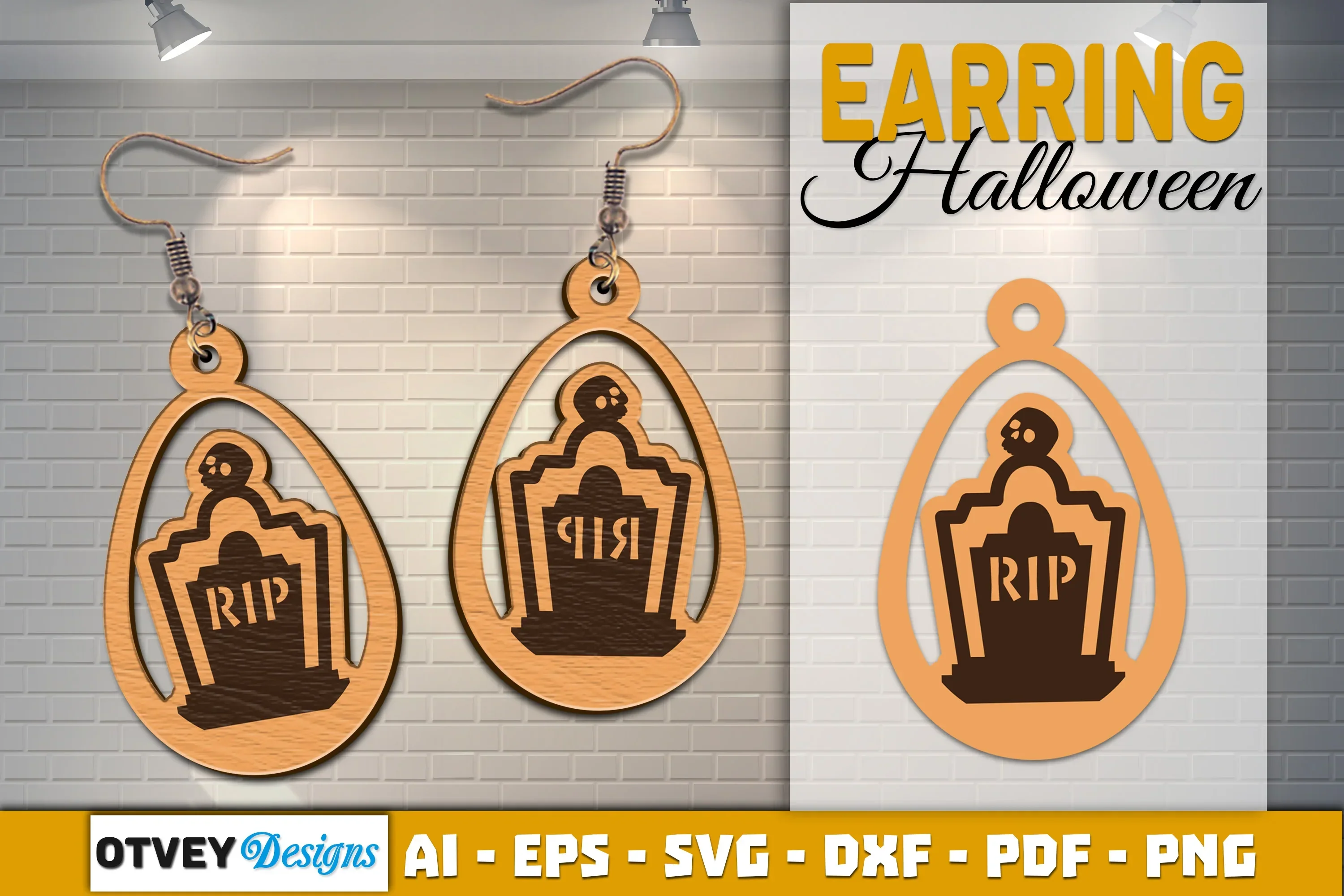 Earring Halloween Lasercut SVG Bundle - Image 2