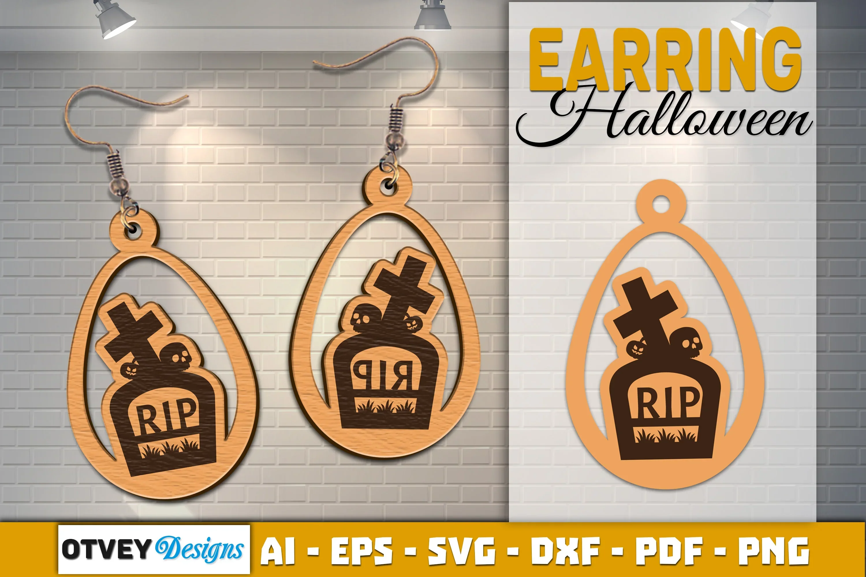 Earring Halloween Lasercut SVG Bundle - Image 2