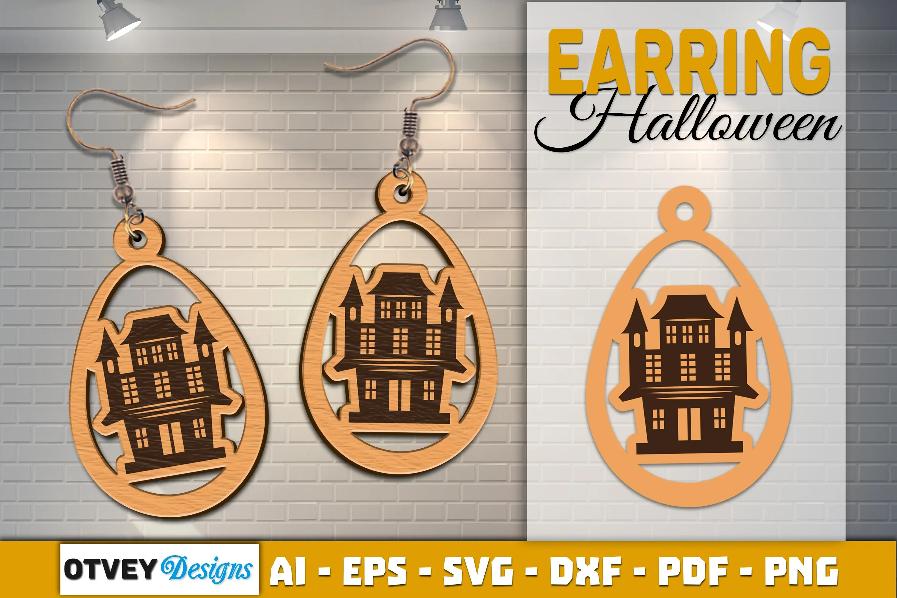 Earring Halloween Lasercut SVG Bundle - Image 2