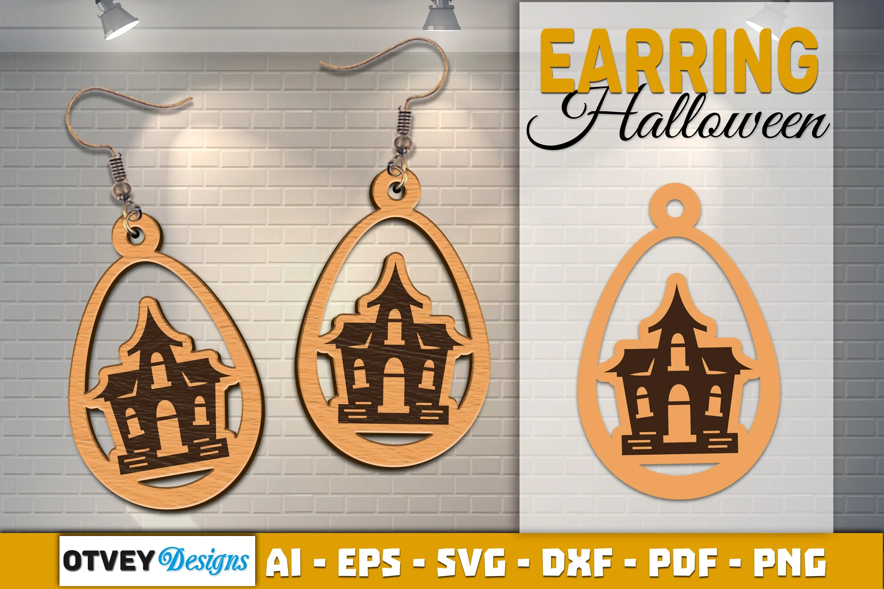 Earring Halloween Lasercut SVG Bundle - Image 2