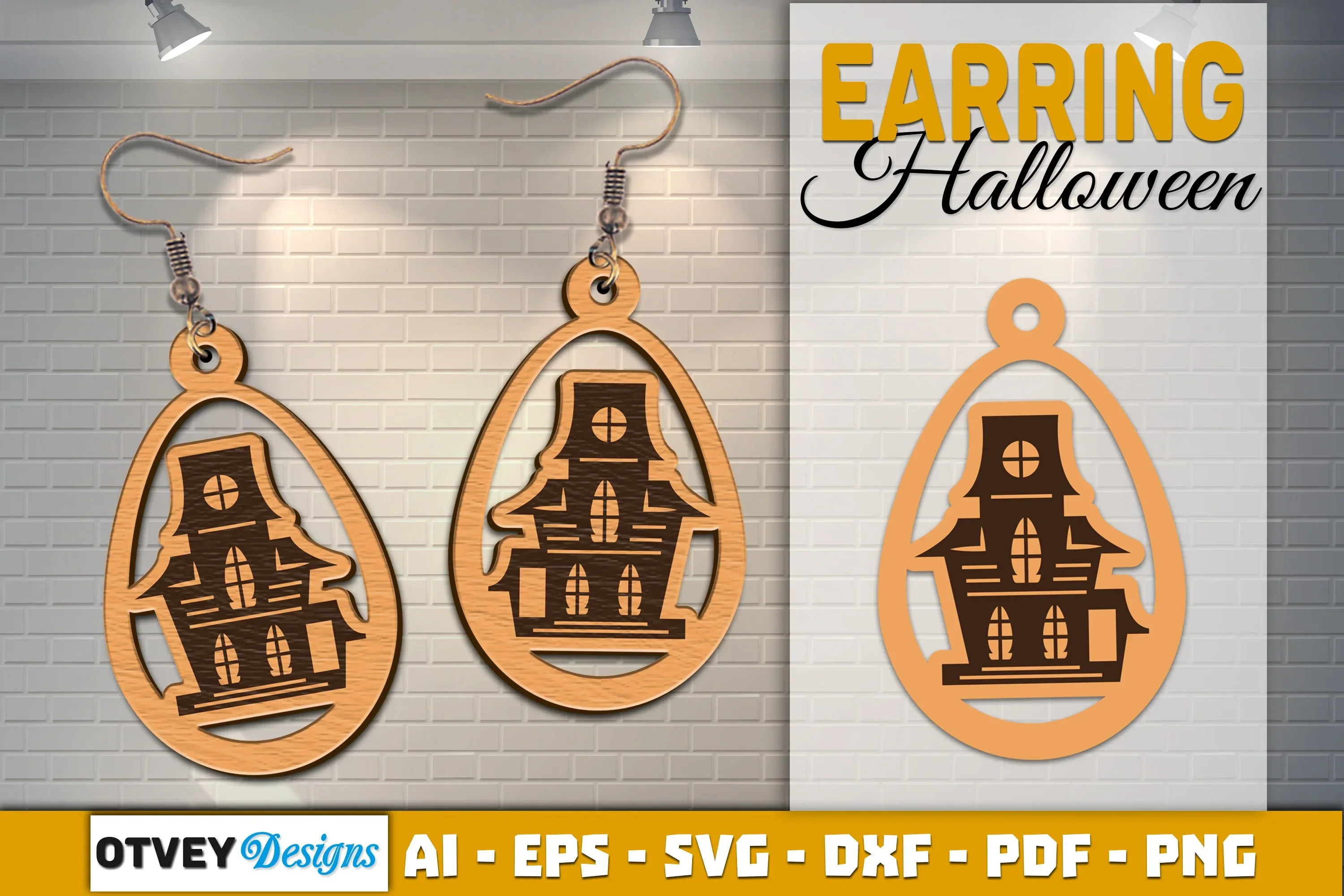 Earring Halloween Lasercut SVG Bundle - Image 2