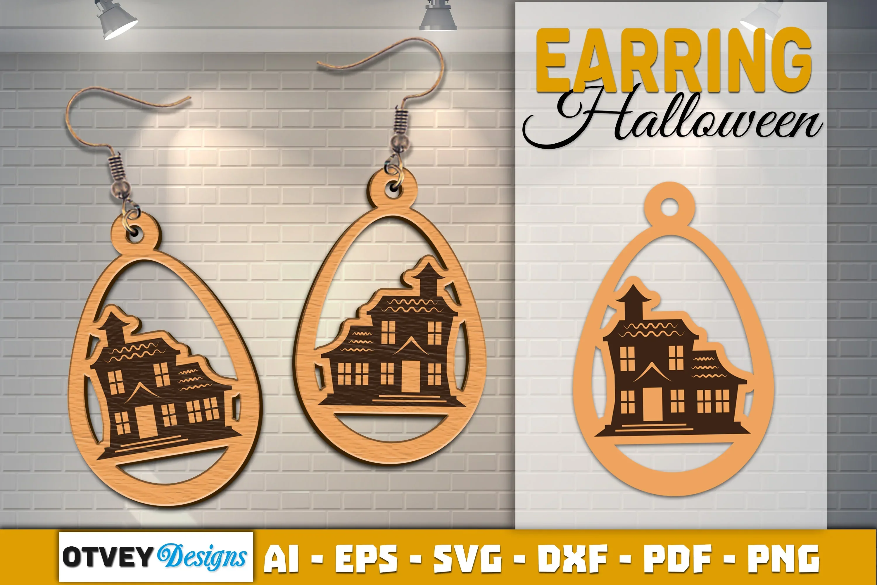 Earring Halloween Lasercut SVG Bundle - Image 2