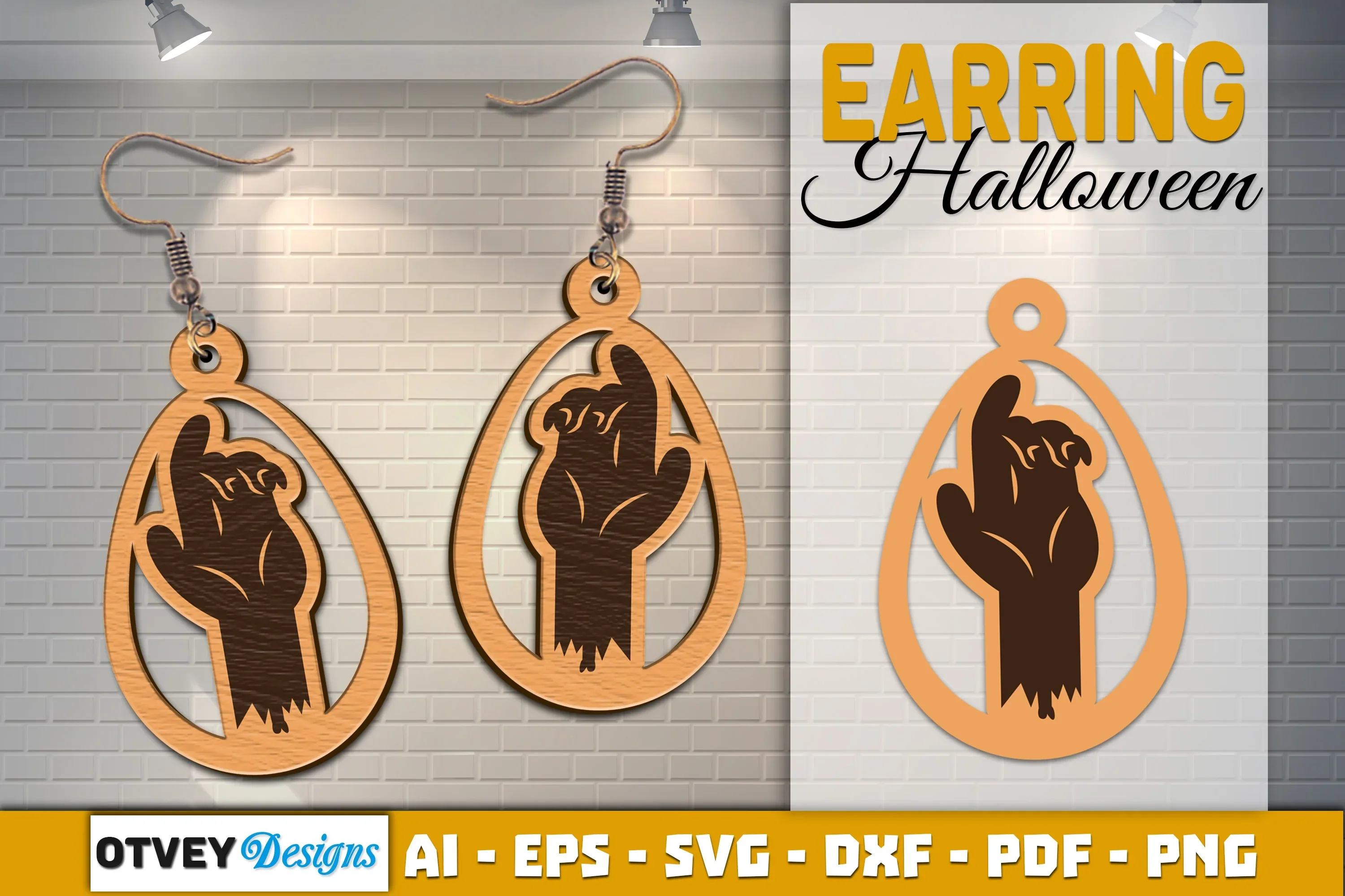 Earring Halloween Lasercut SVG Bundle - Image 2