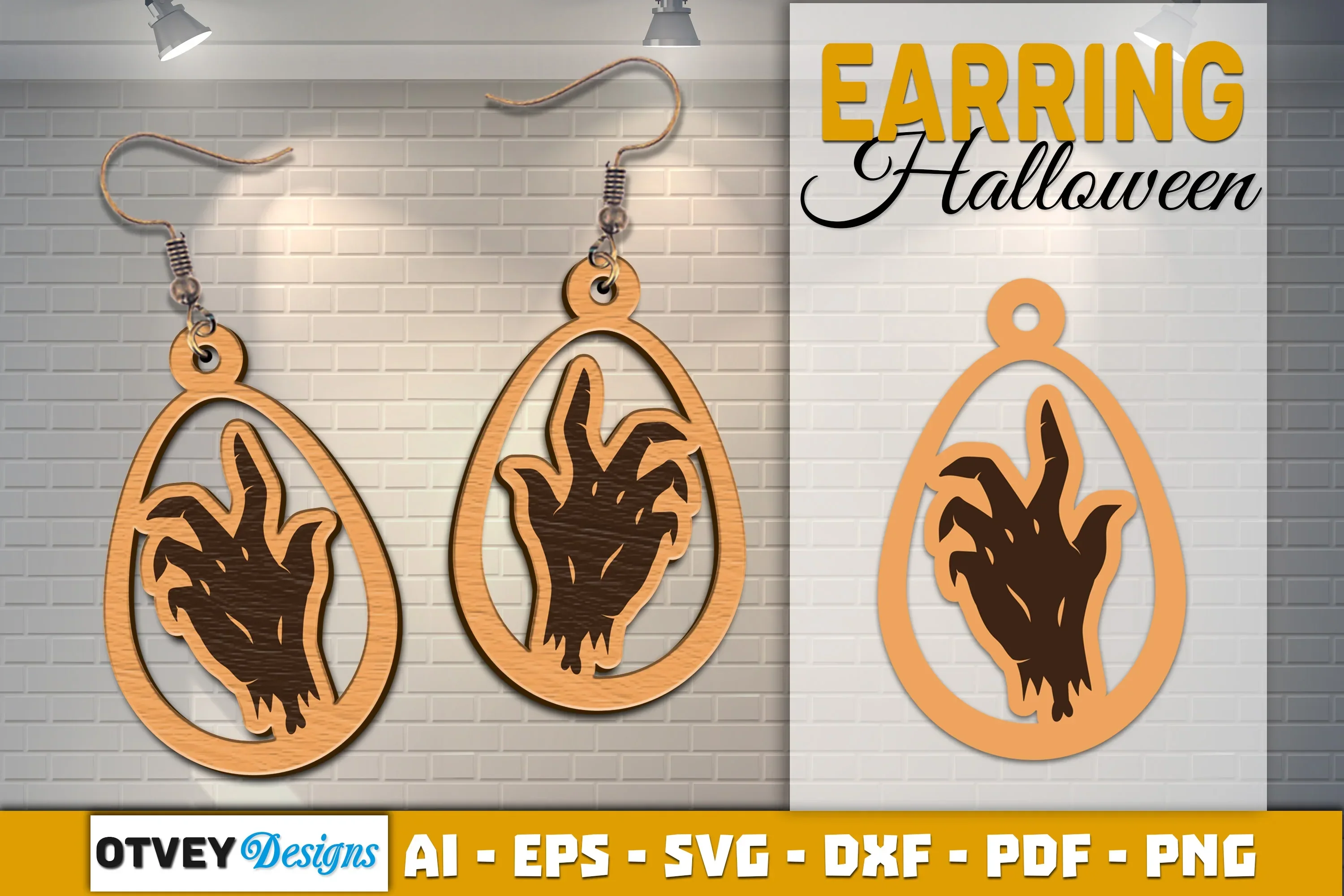 Earring Halloween Lasercut SVG Bundle - Image 2
