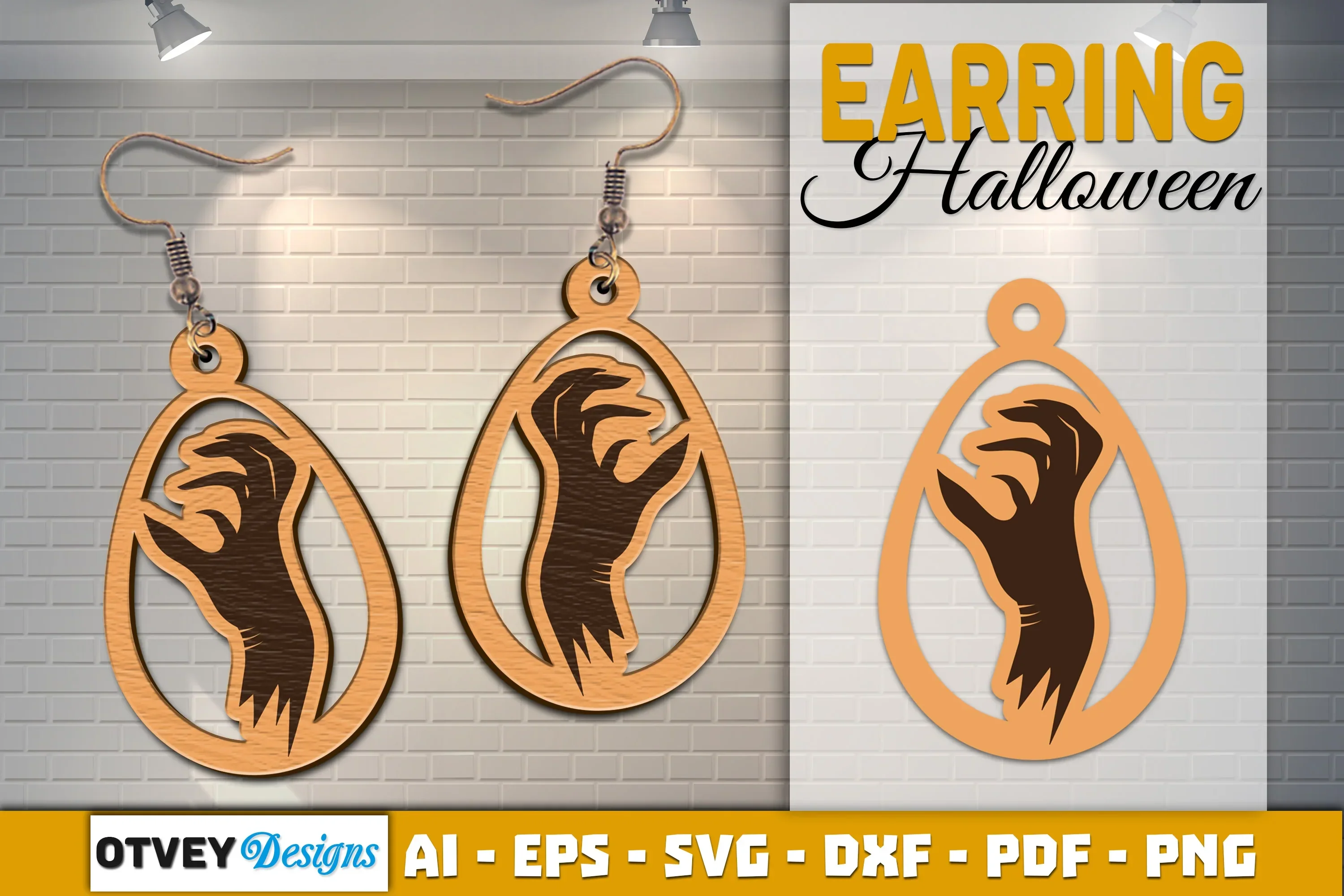 Earring Halloween Lasercut SVG Bundle - Image 2