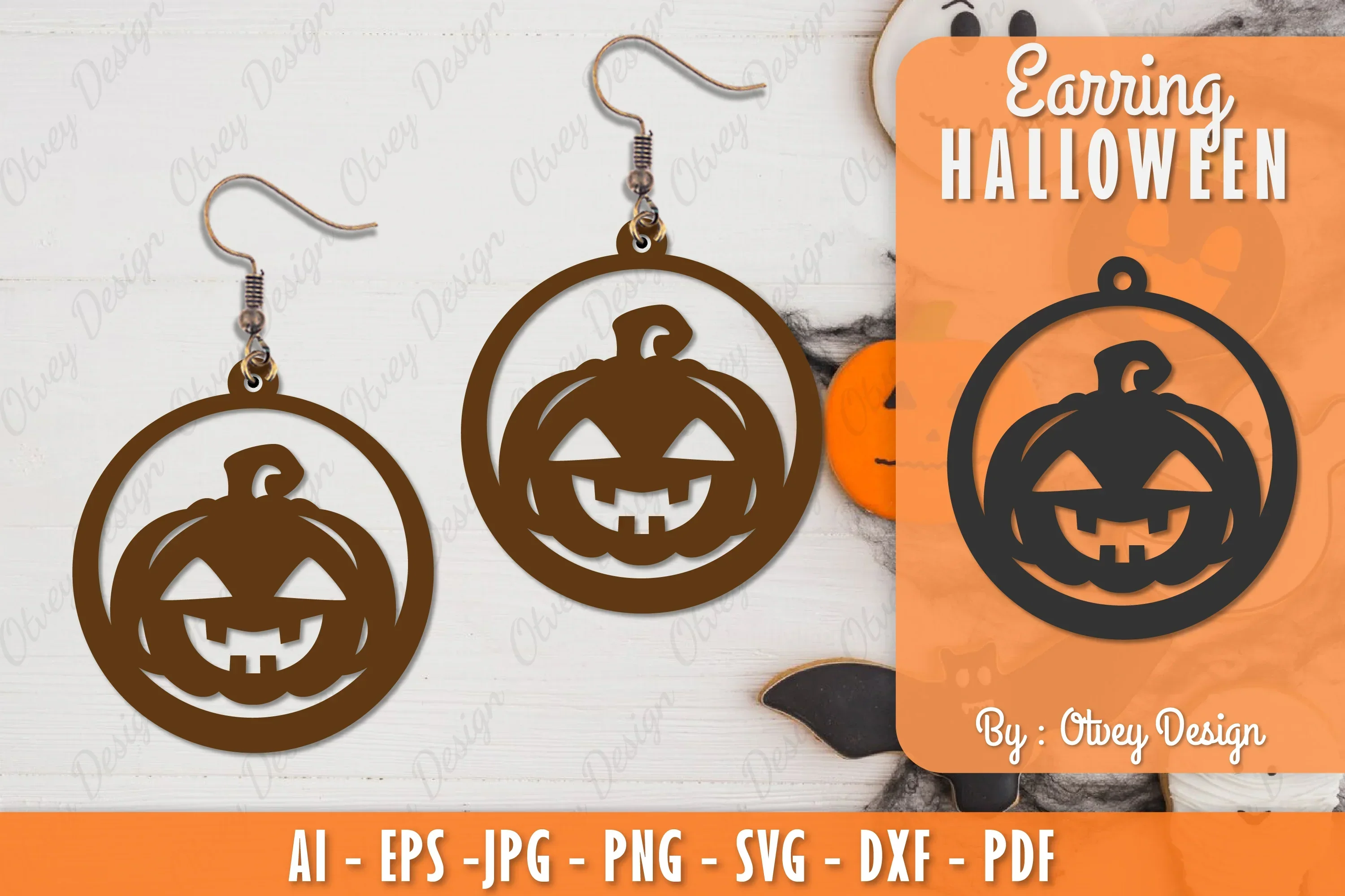 Earring Halloween Lasercut SVG Bundle