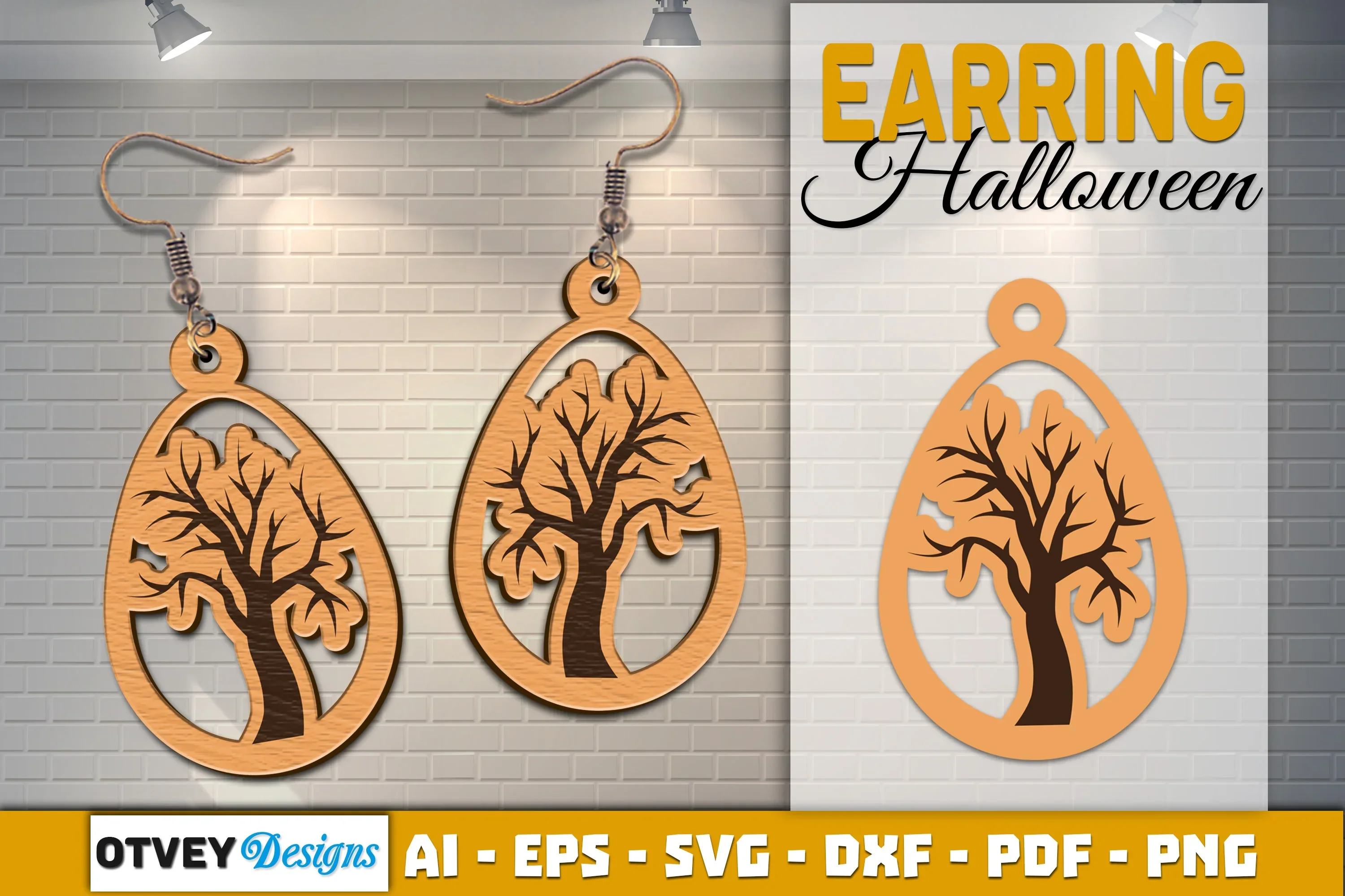 Earring Halloween Lasercut SVG Bundle - Image 2