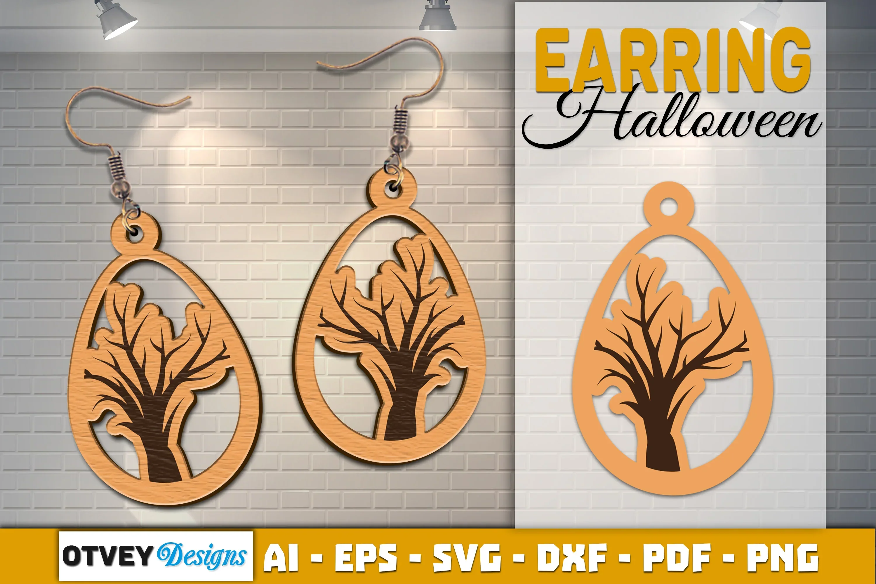 Earring Halloween Lasercut SVG Bundle - Image 2