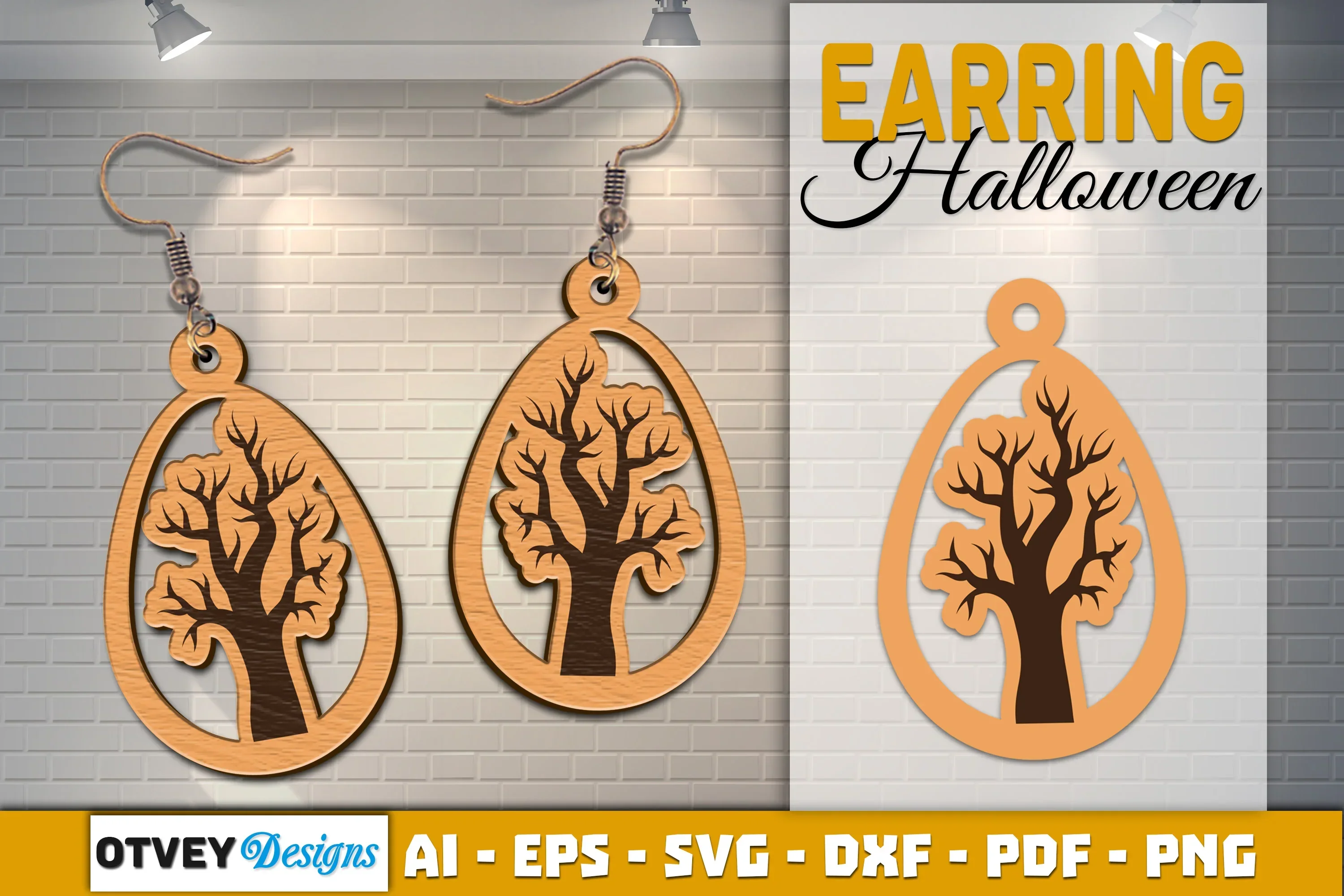 Earring Halloween Lasercut SVG Bundle - Image 2