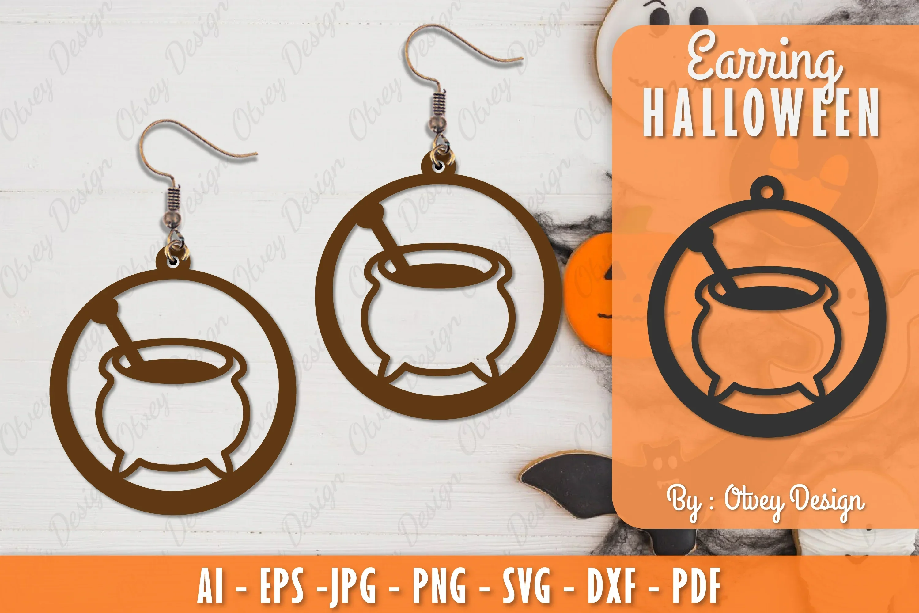 Earring Halloween Lasercut SVG Bundle