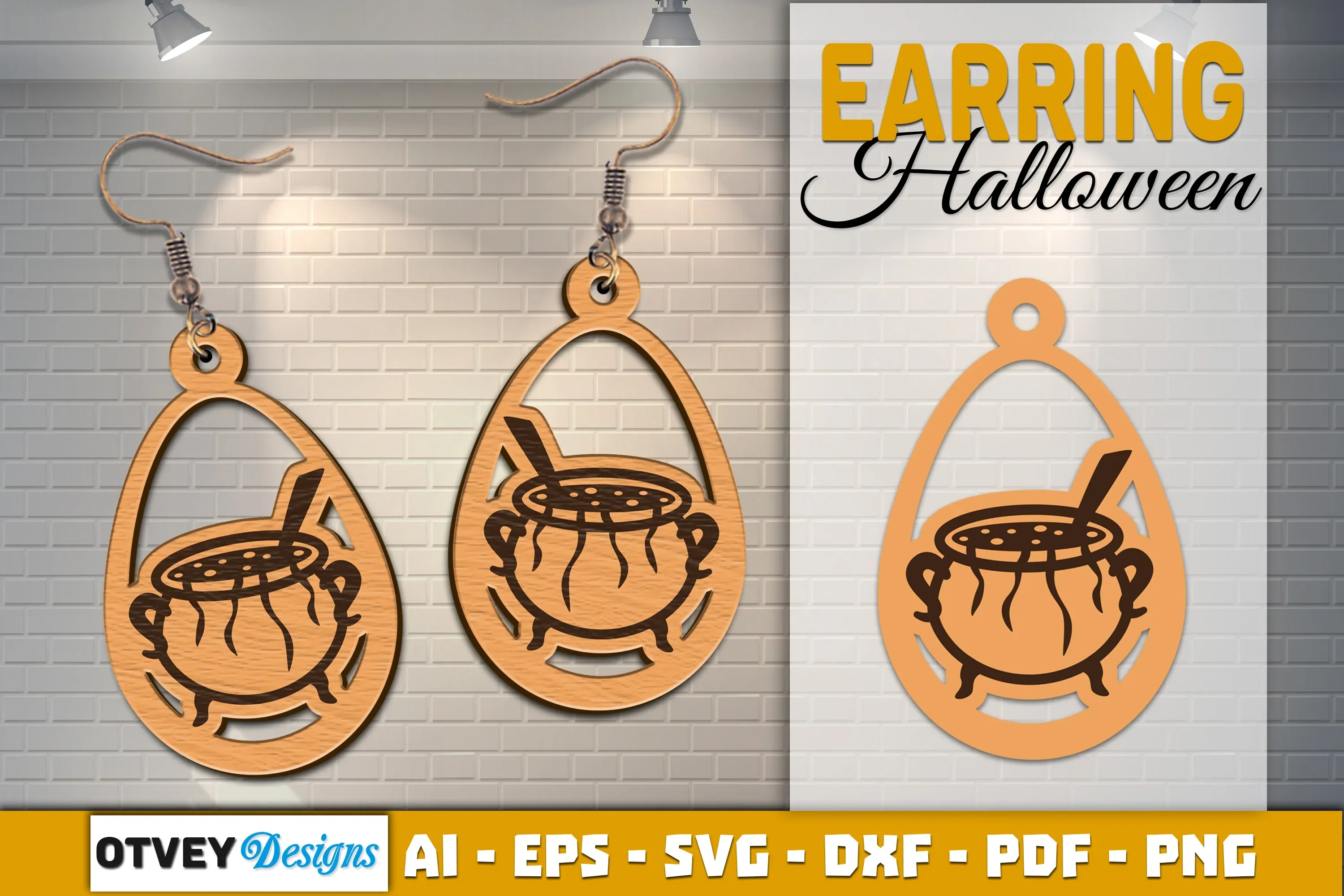Earring Halloween Lasercut SVG Bundle - Image 2