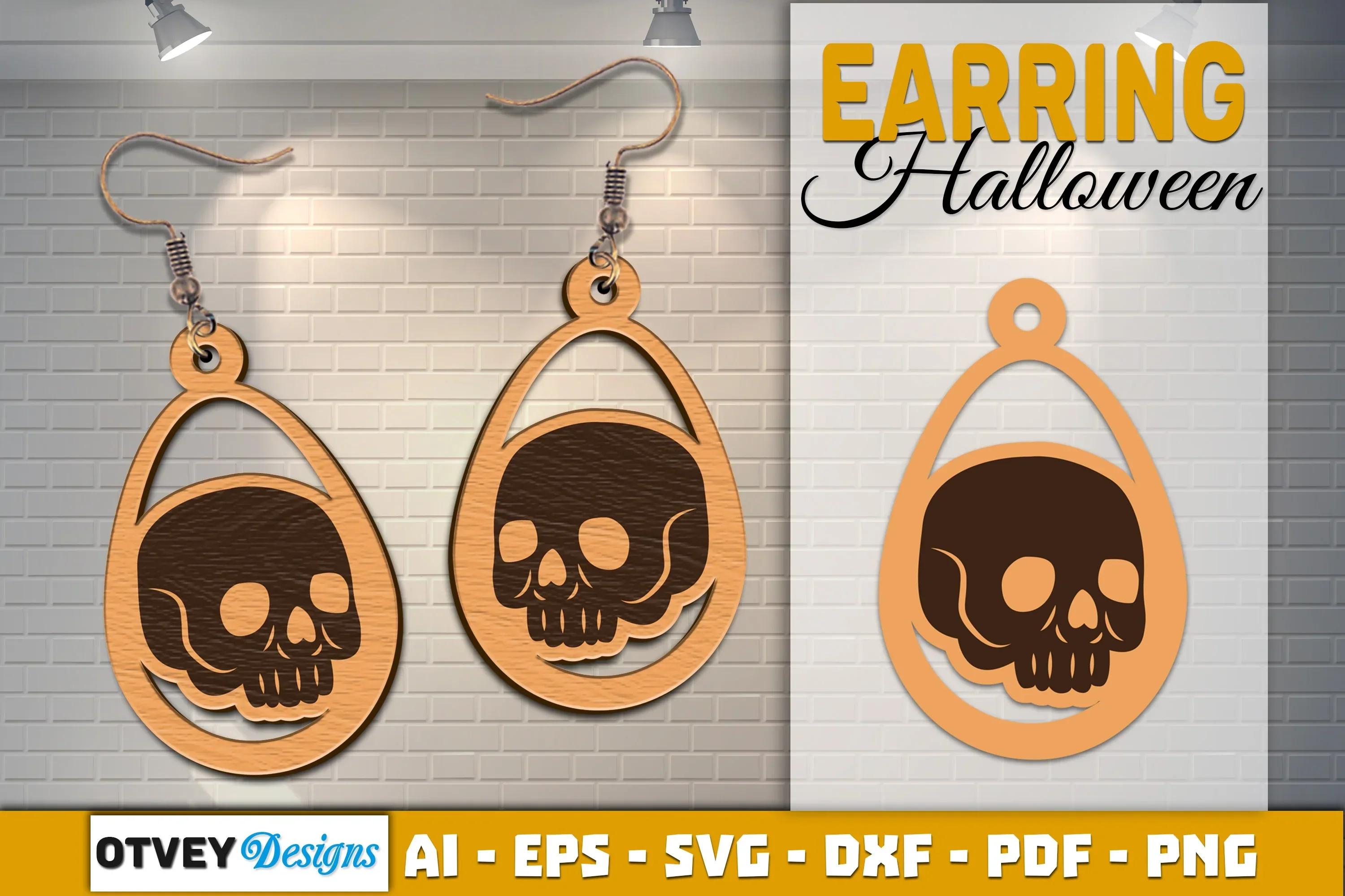 Earring Halloween Lasercut SVG Bundle - Image 2