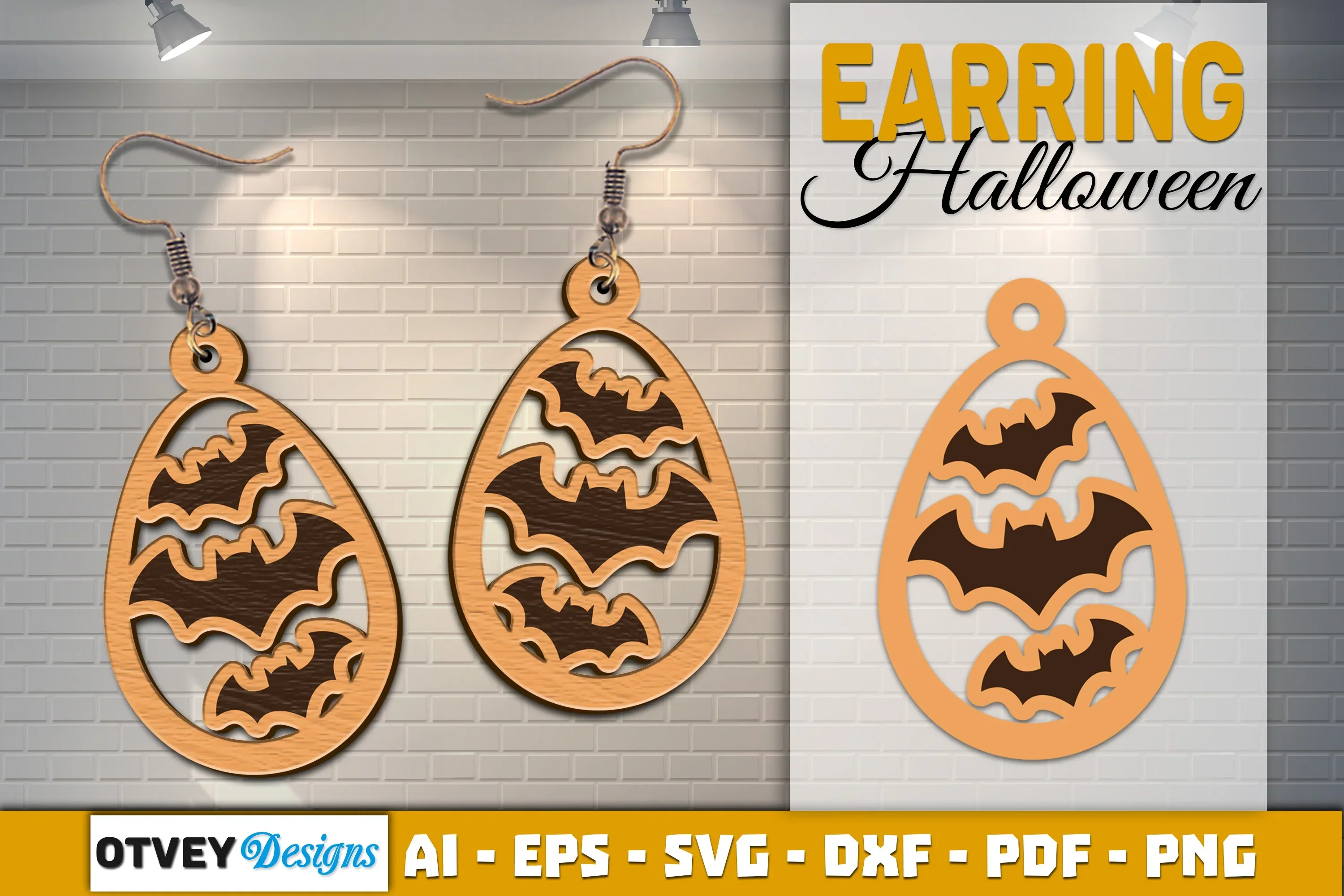 Earring Halloween Lasercut SVG Bundle - Image 2