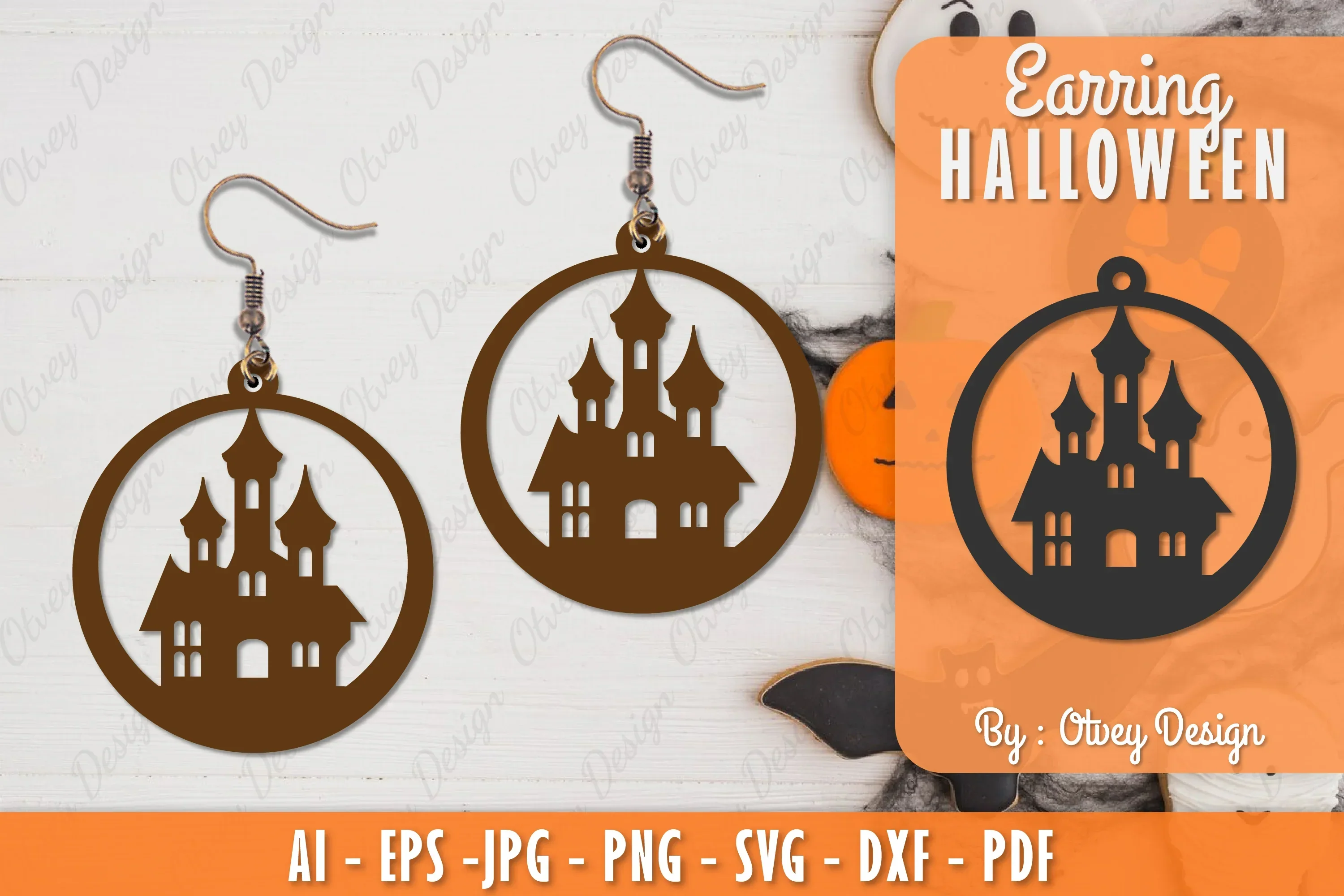 Earring Halloween Lasercut SVG Bundle