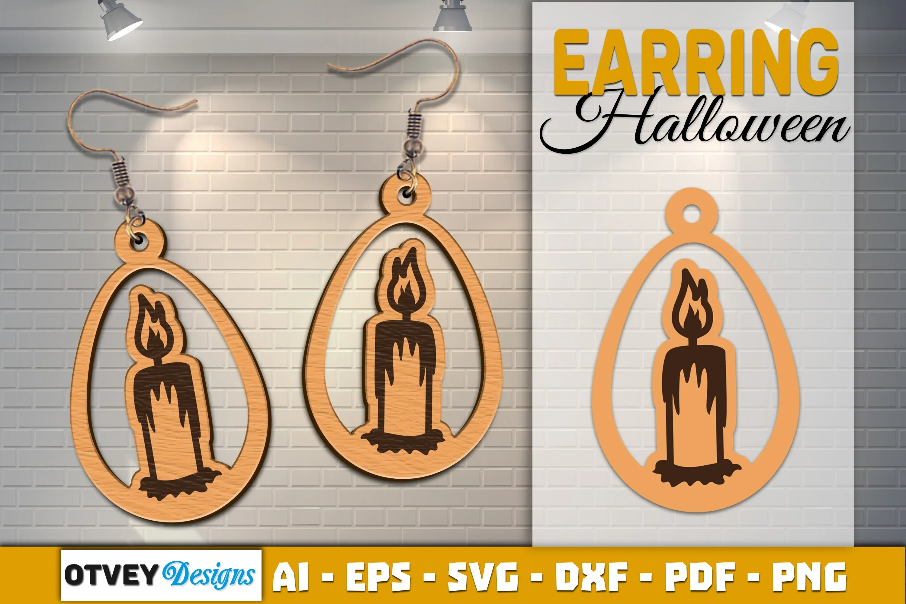 Earring Halloween Lasercut SVG Bundle - Image 2