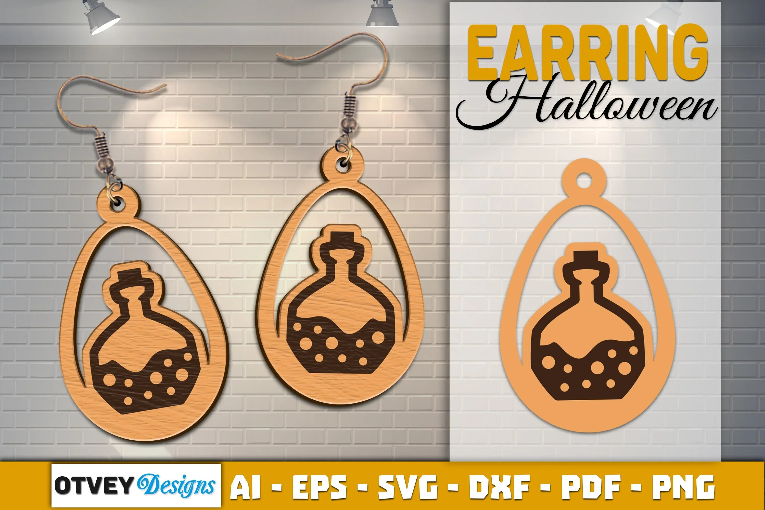 Earring Halloween Lasercut SVG Bundle - Image 2