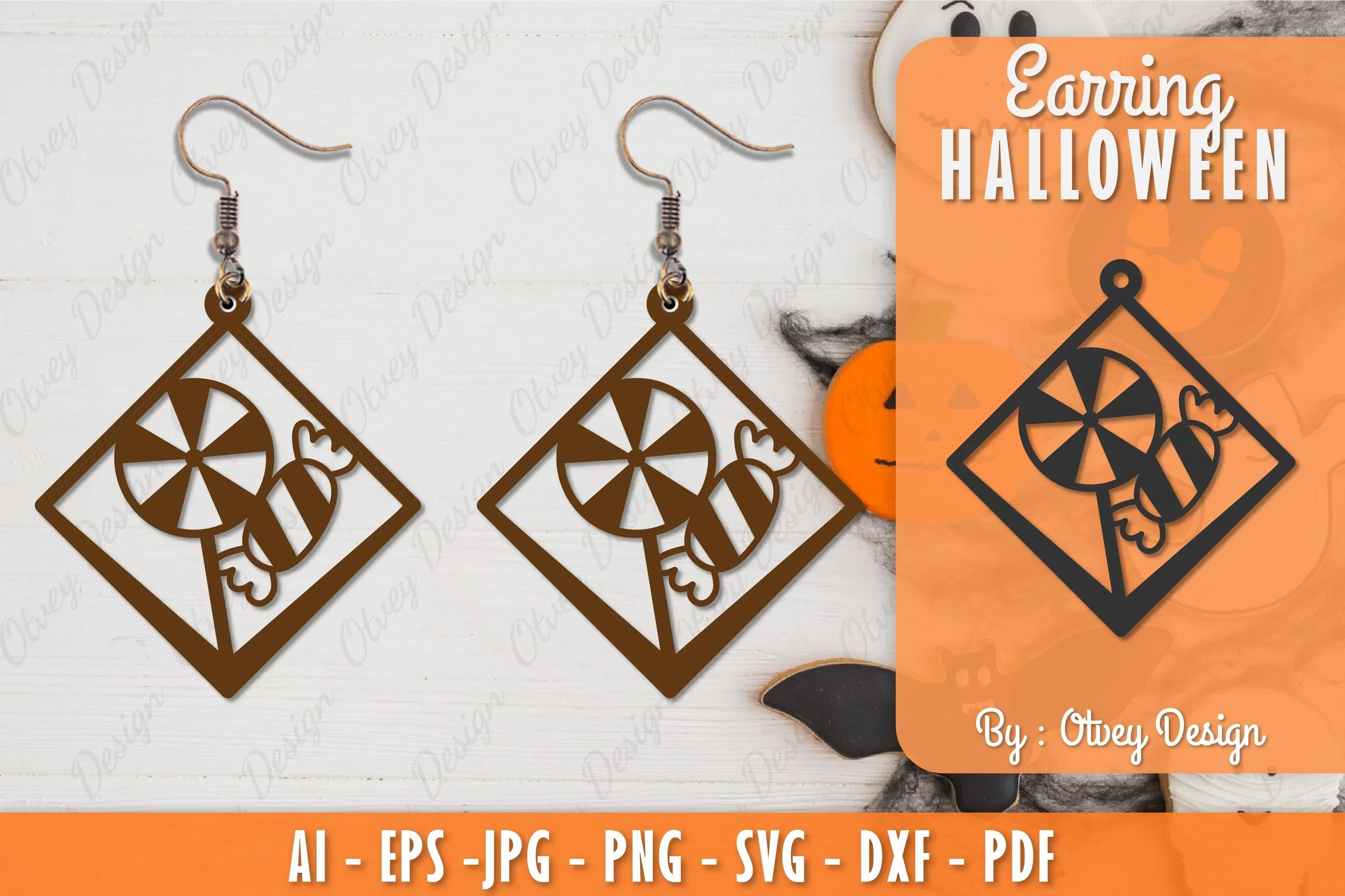Earring Halloween Lasercut SVG Bundle
