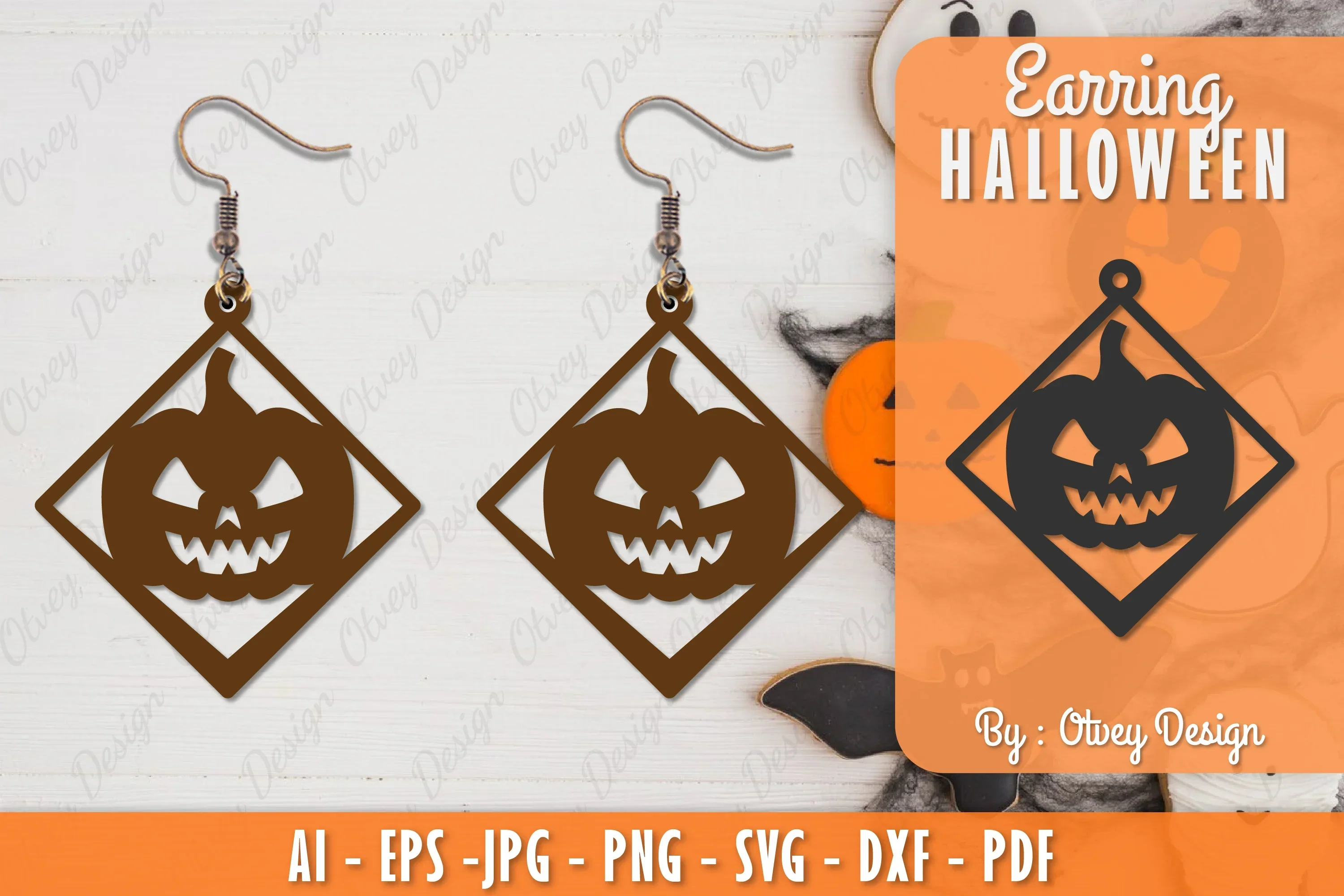 Earring Halloween Lasercut SVG Bundle