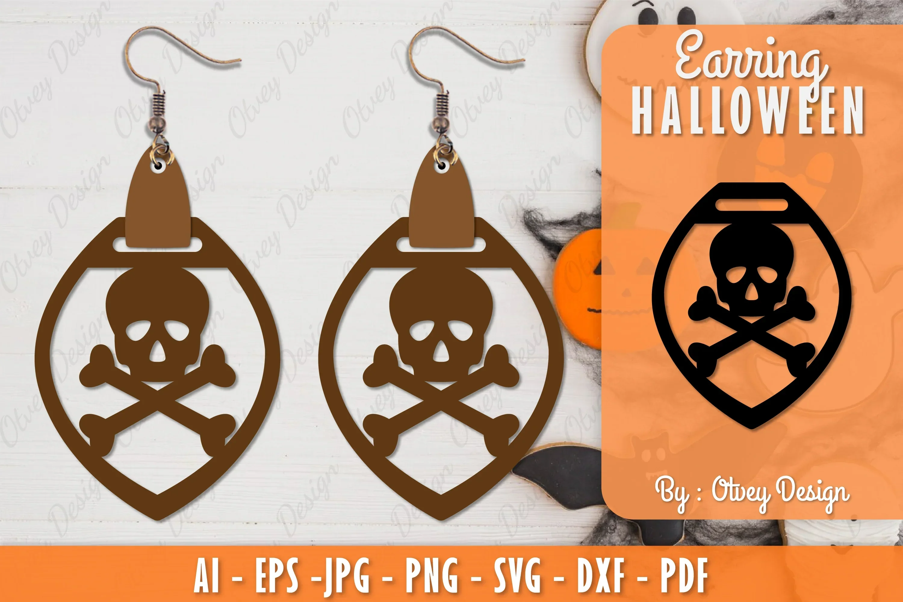 Earring Halloween Lasercut SVG Bundle