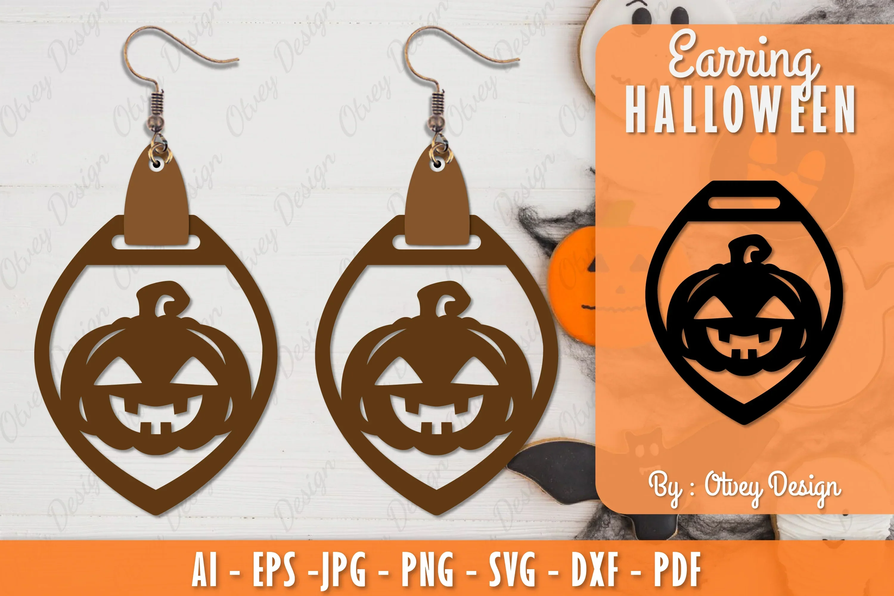 Earring Halloween Lasercut SVG Bundle