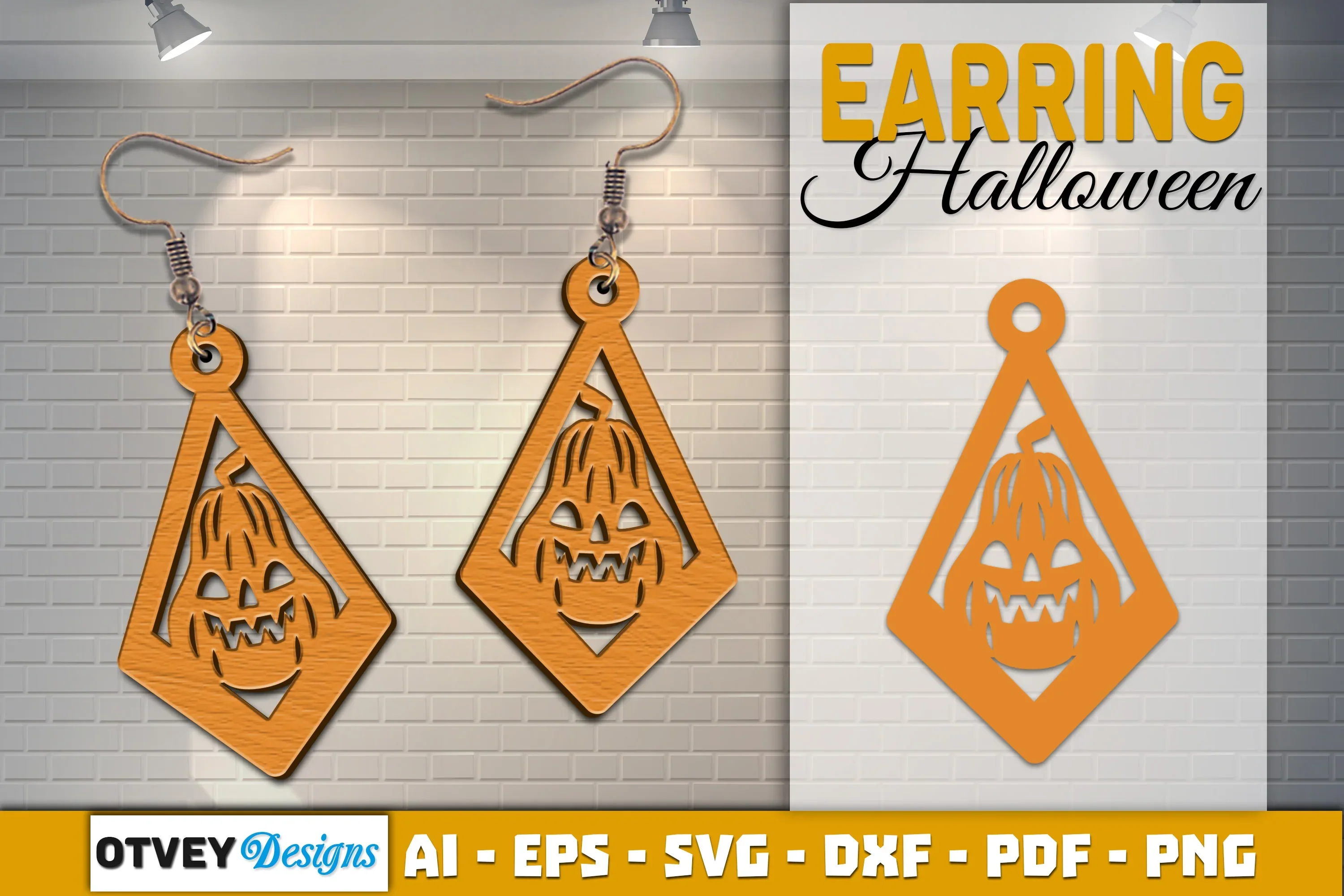 Earring Halloween Lasercut SVG Bundle - Image 2