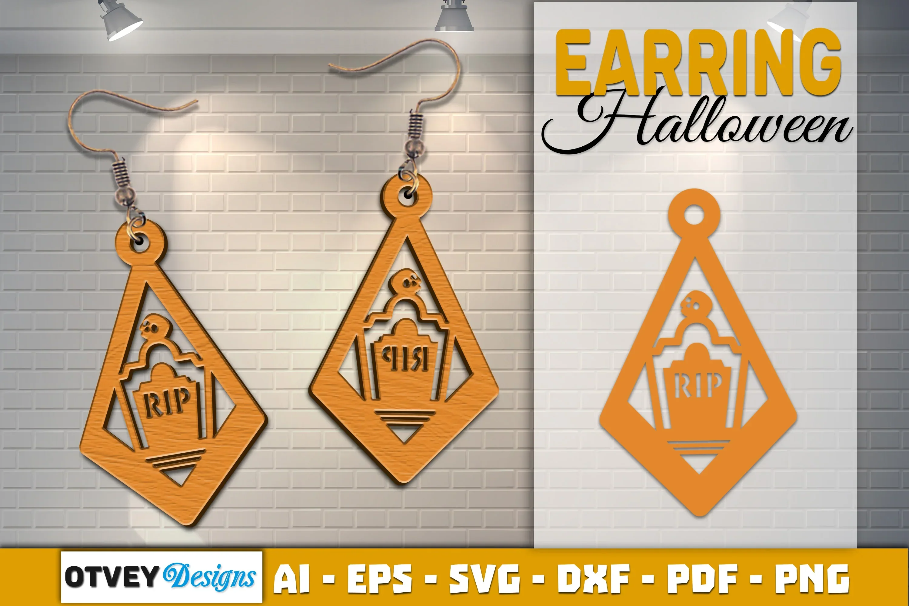 Earring Halloween Lasercut SVG Bundle - Image 2