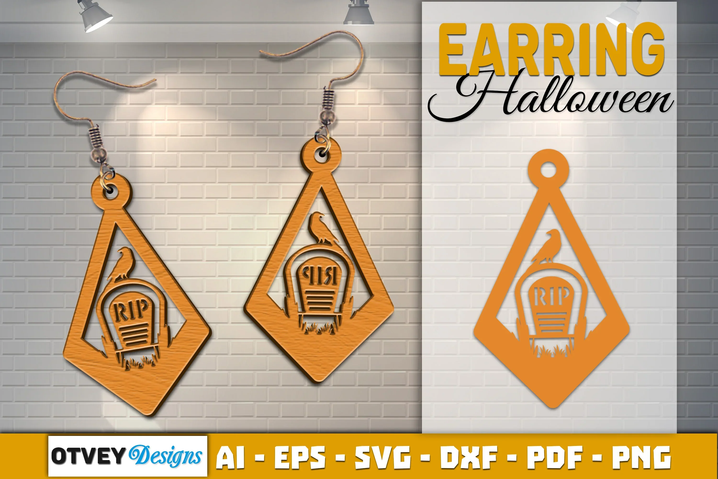 Earring Halloween Lasercut SVG Bundle - Image 2
