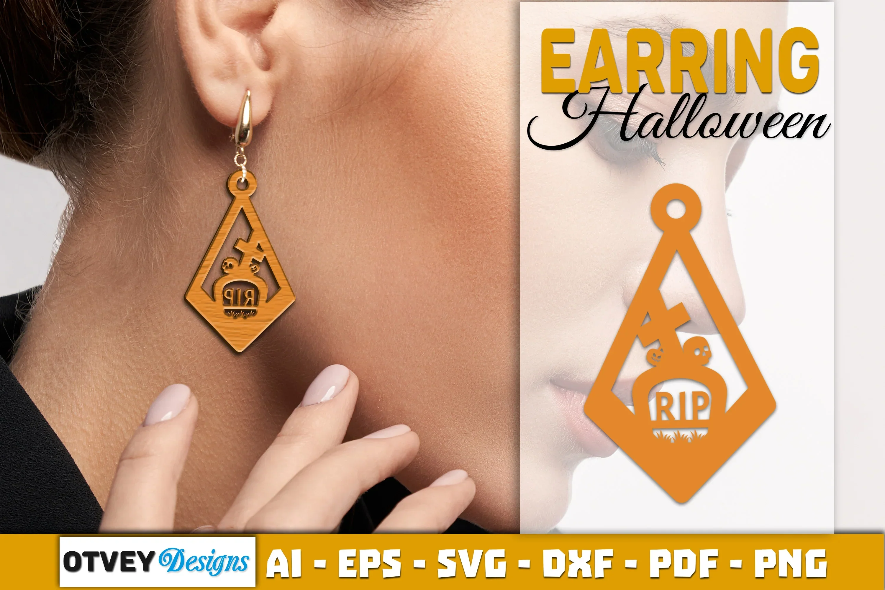 Earring Halloween Lasercut SVG Bundle
