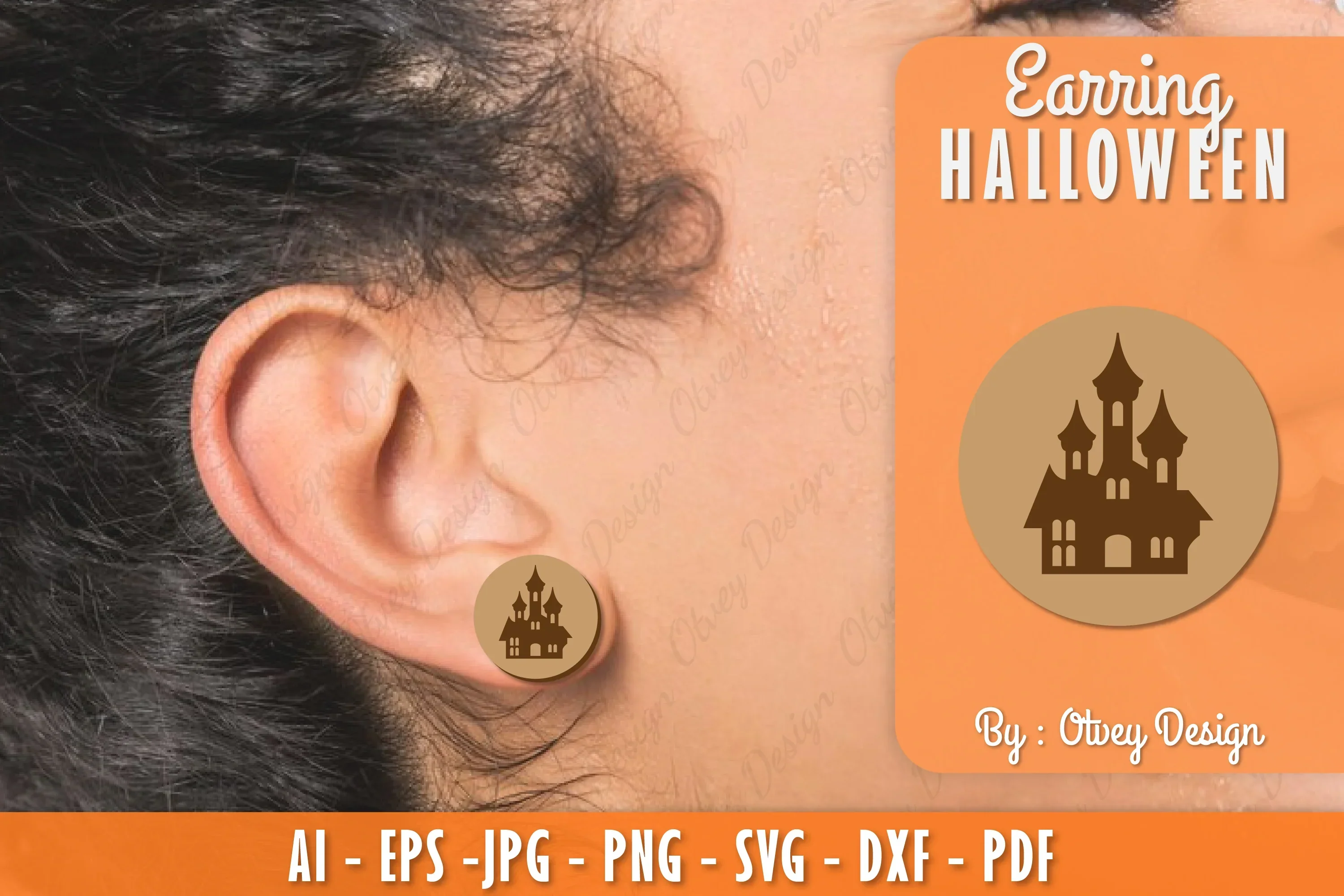 Earring Halloween Lasercut SVG Bundle