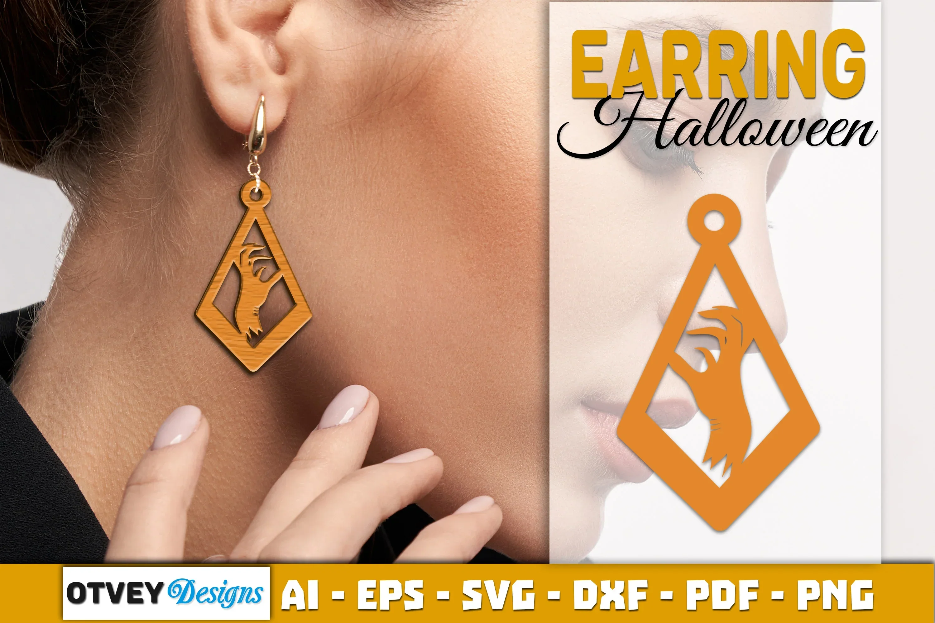 Earring Halloween Lasercut SVG Bundle
