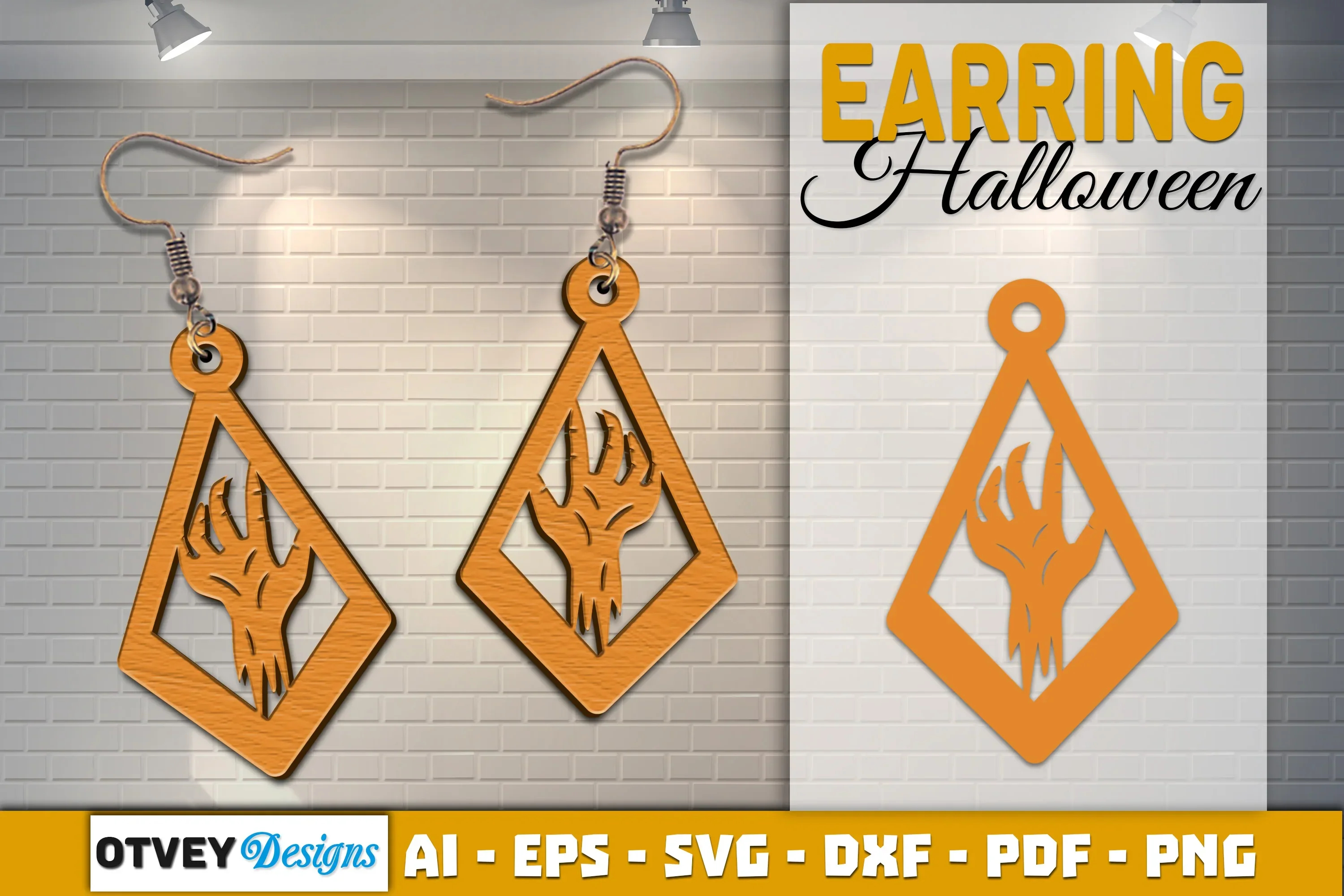 Earring Halloween Lasercut SVG Bundle - Image 2
