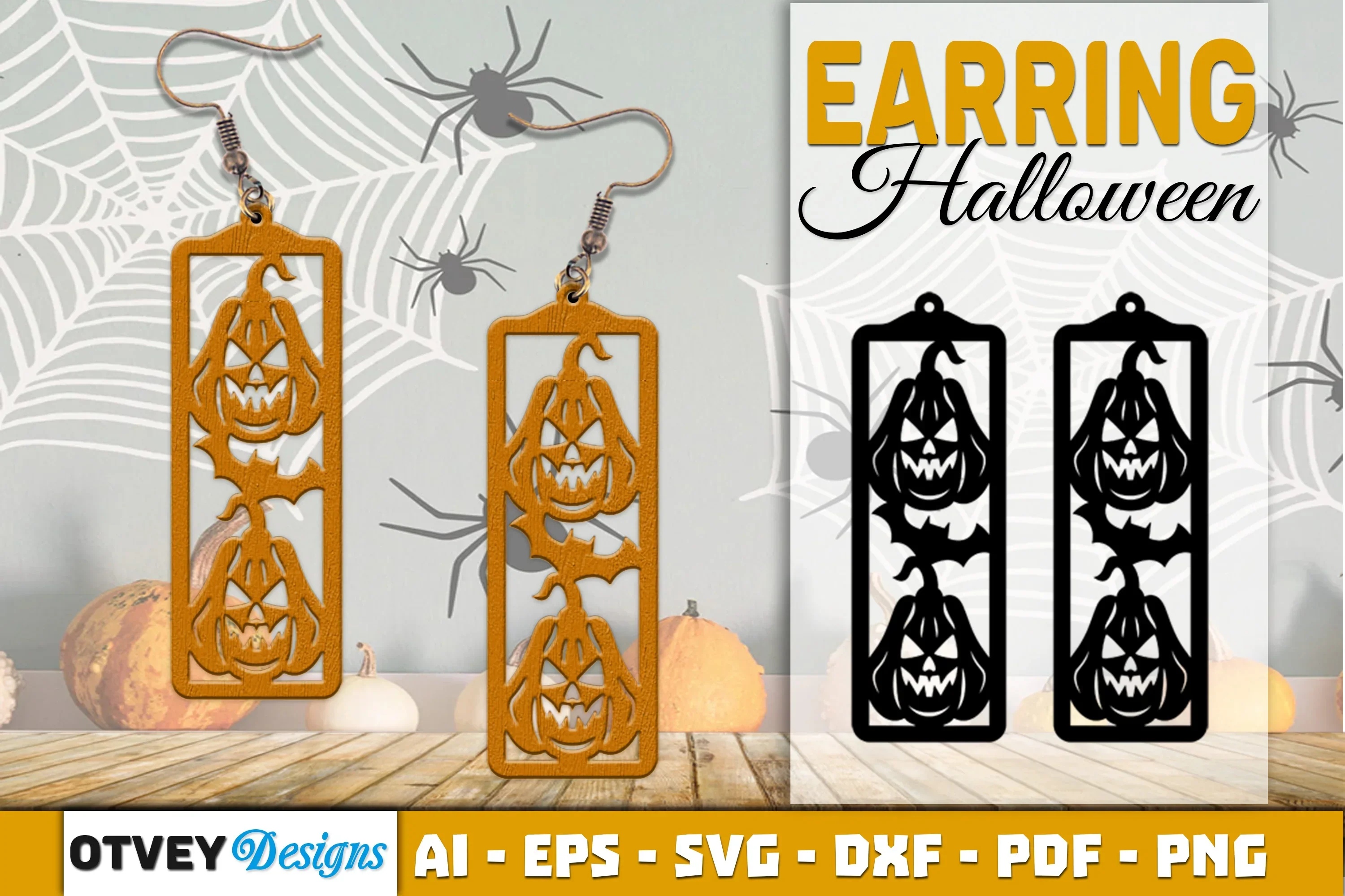 Earring Halloween Lasercut SVG Bundle211