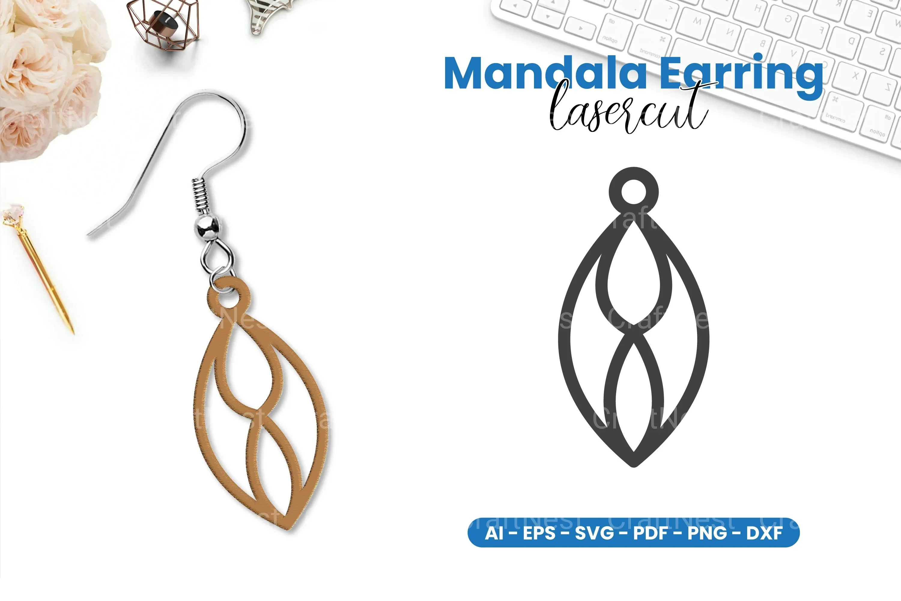 Earring Lasercut SVG Bundle - 117 Designs