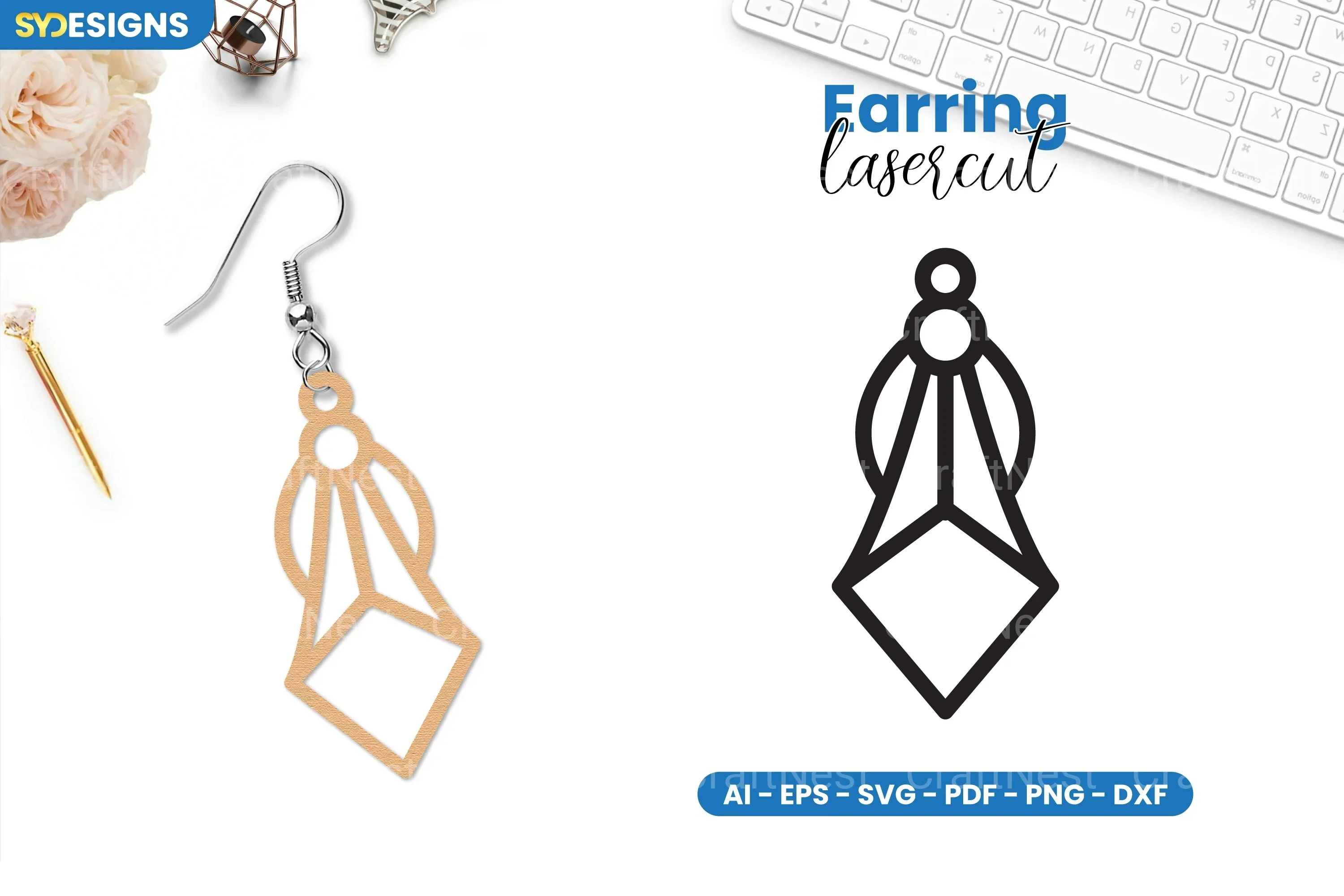 Earring Lasercut SVG Bundle - 20 Designs