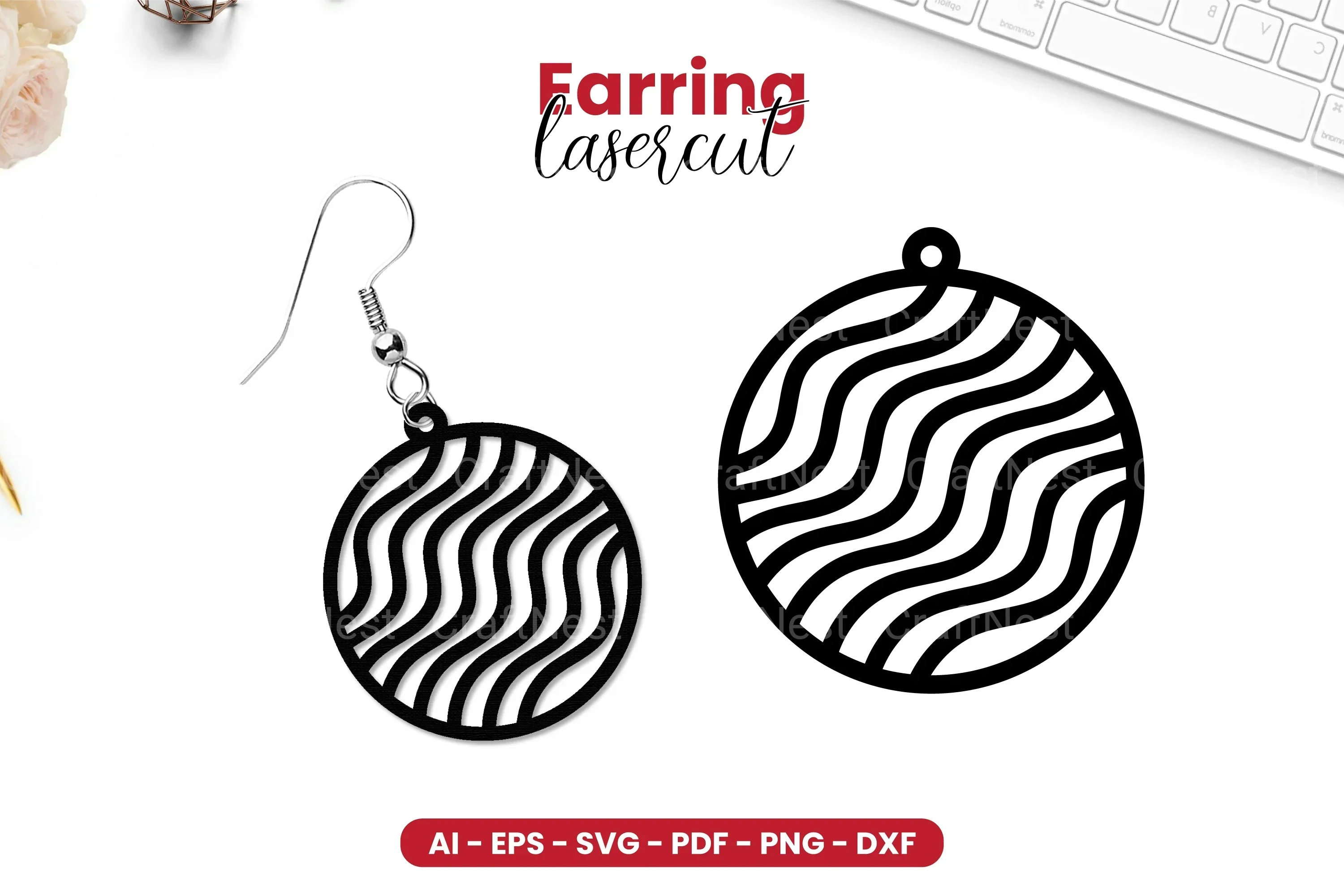 Earring Lasercut SVG Bundle