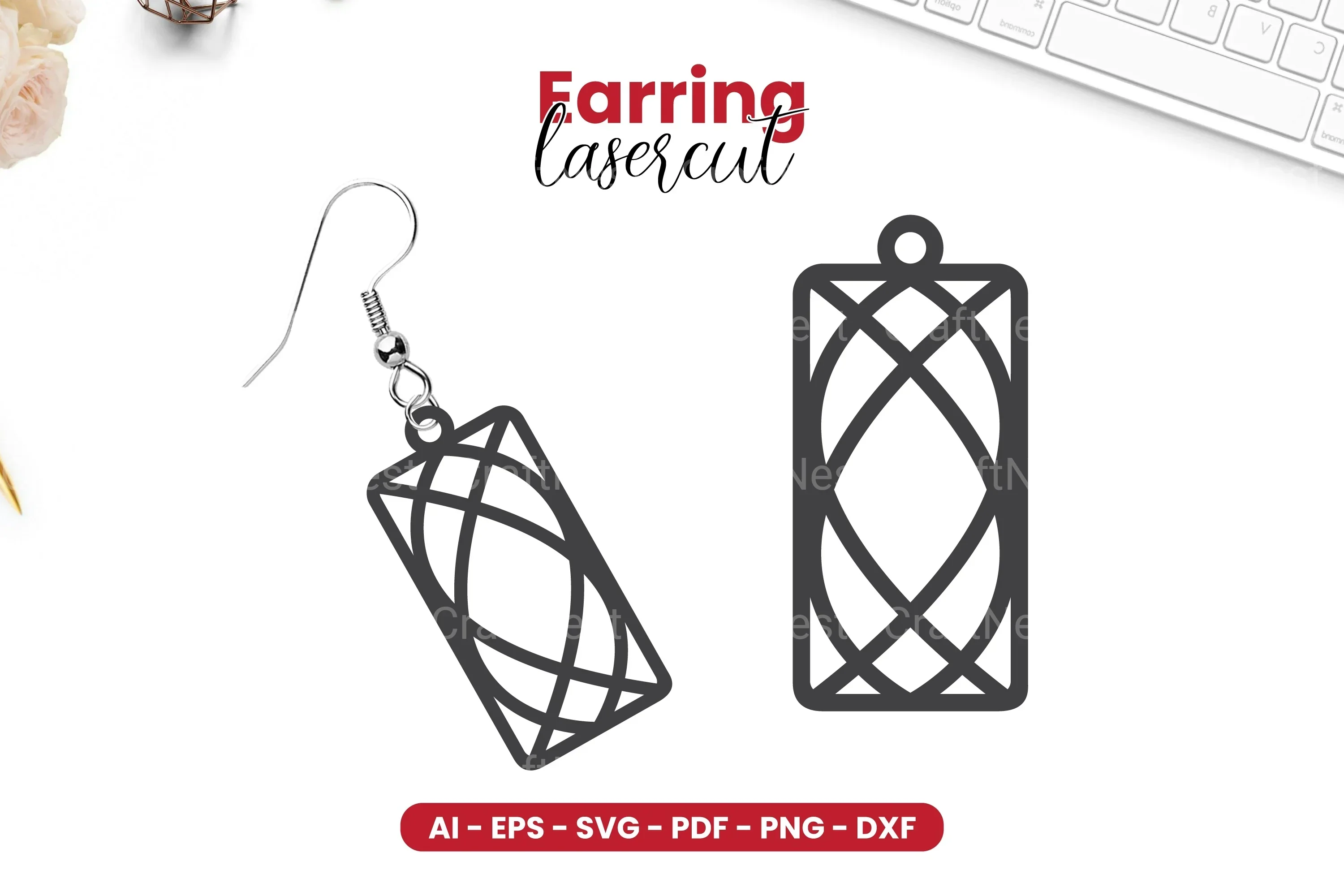Earring Lasercut SVG Bundle