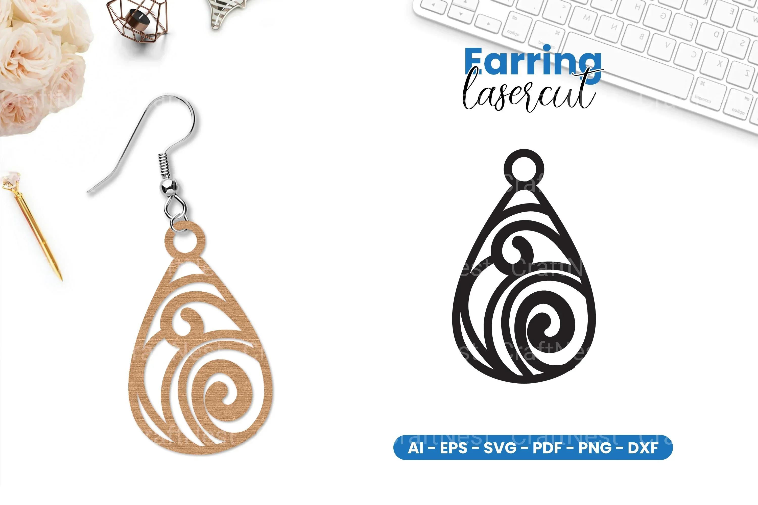 Earring Lasercut SVG Bundle