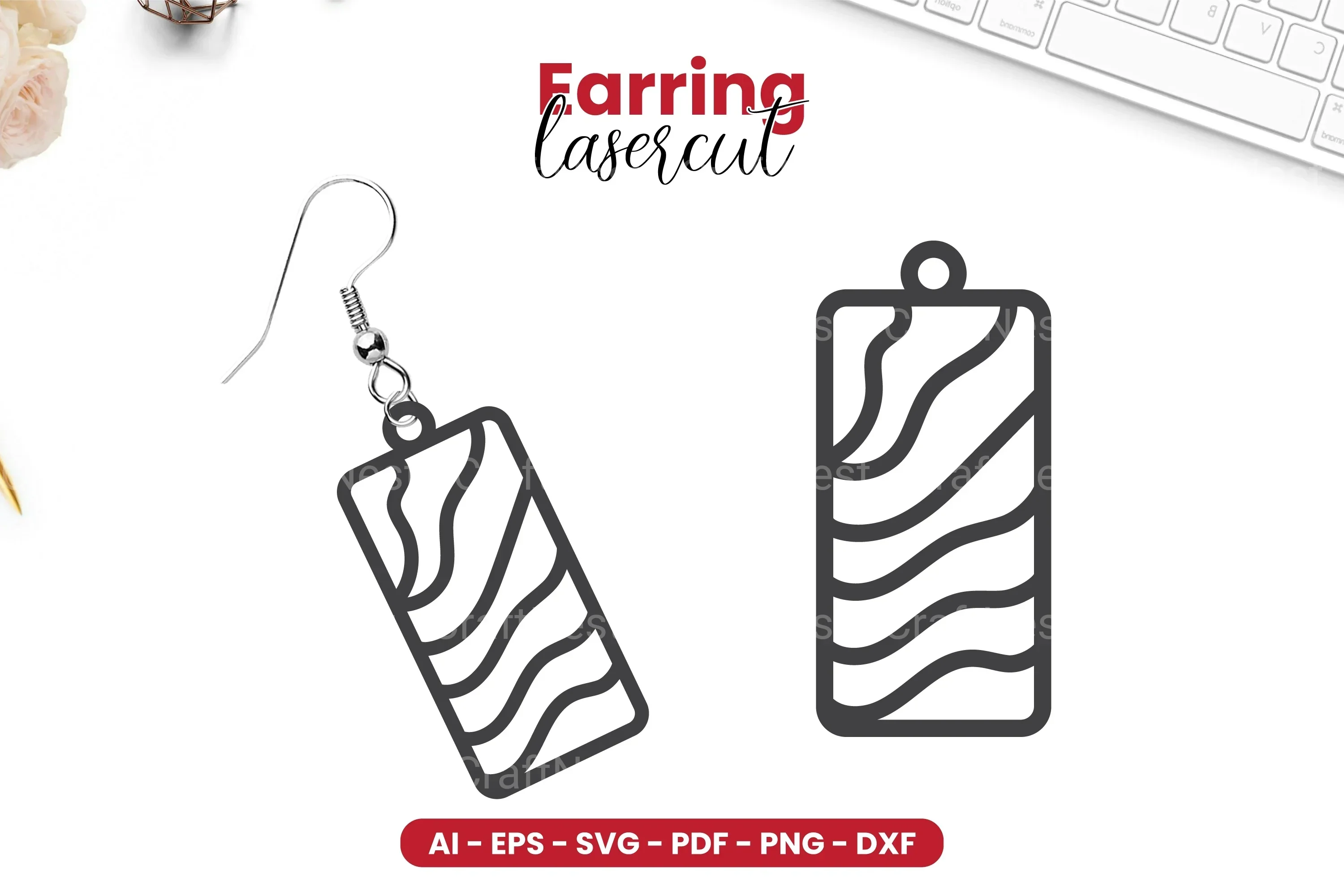 Earring Lasercut SVG Bundle