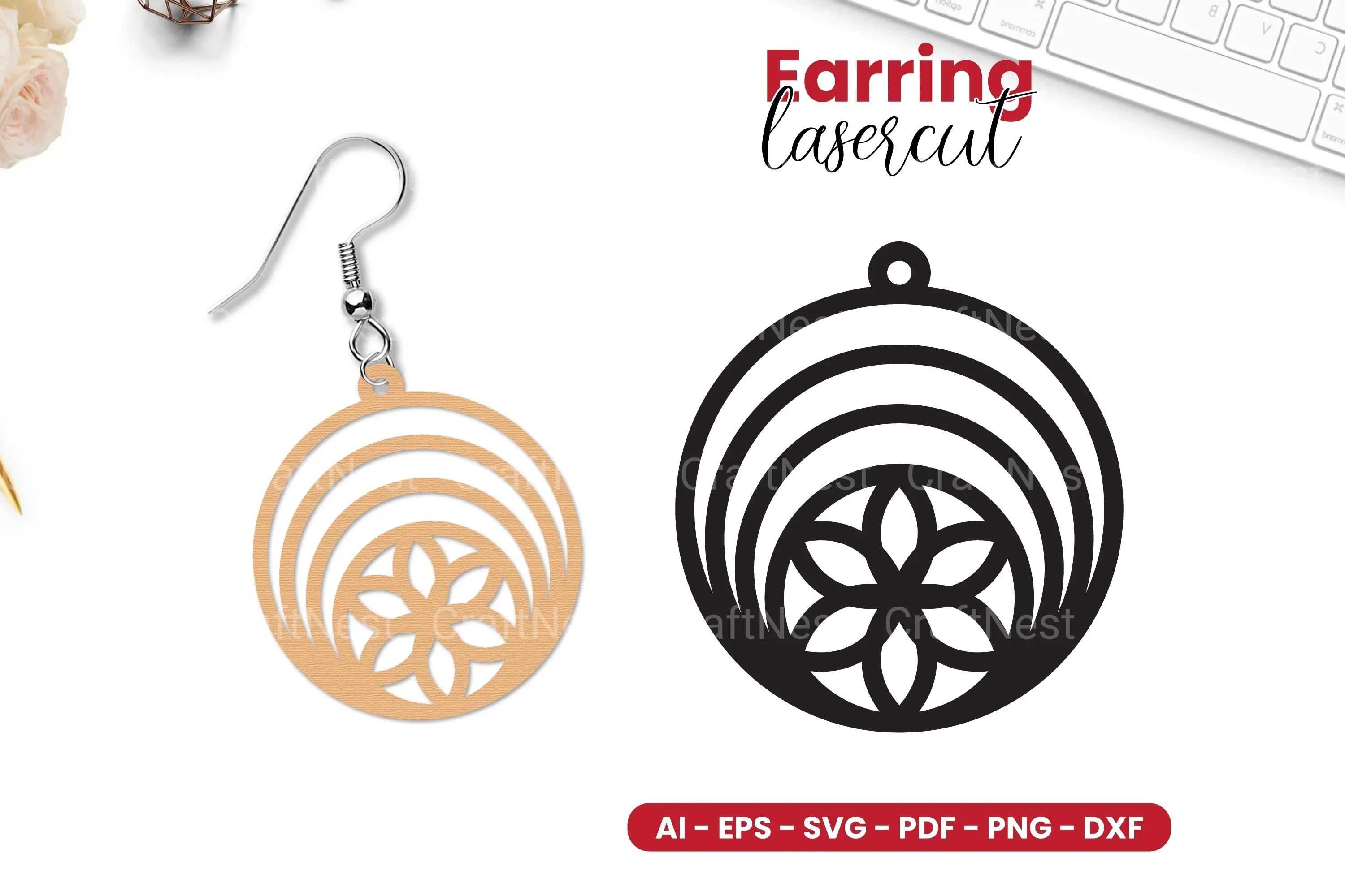 Earring Lasercut SVG Bundle