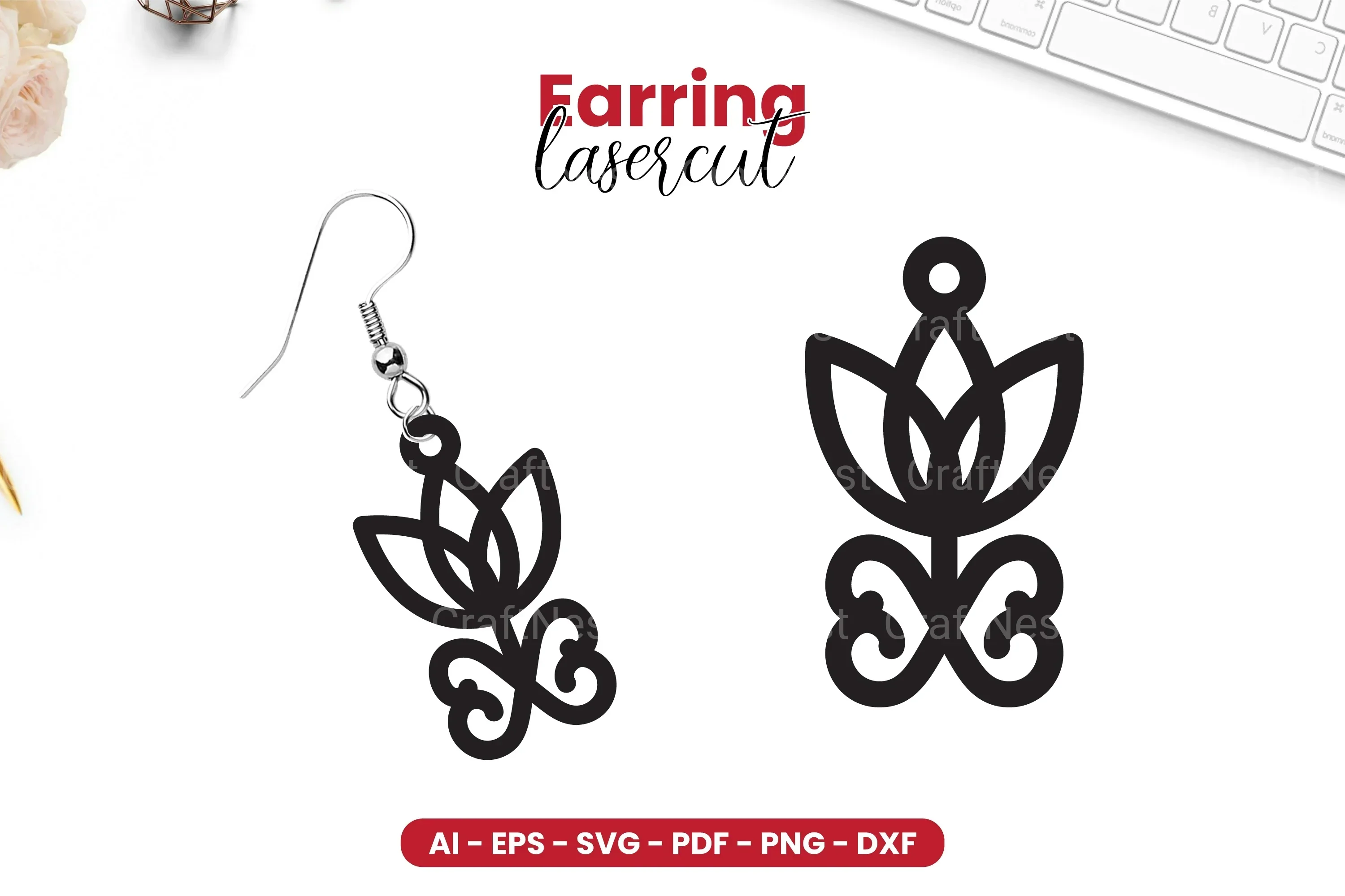 Earring Lasercut SVG Bundle