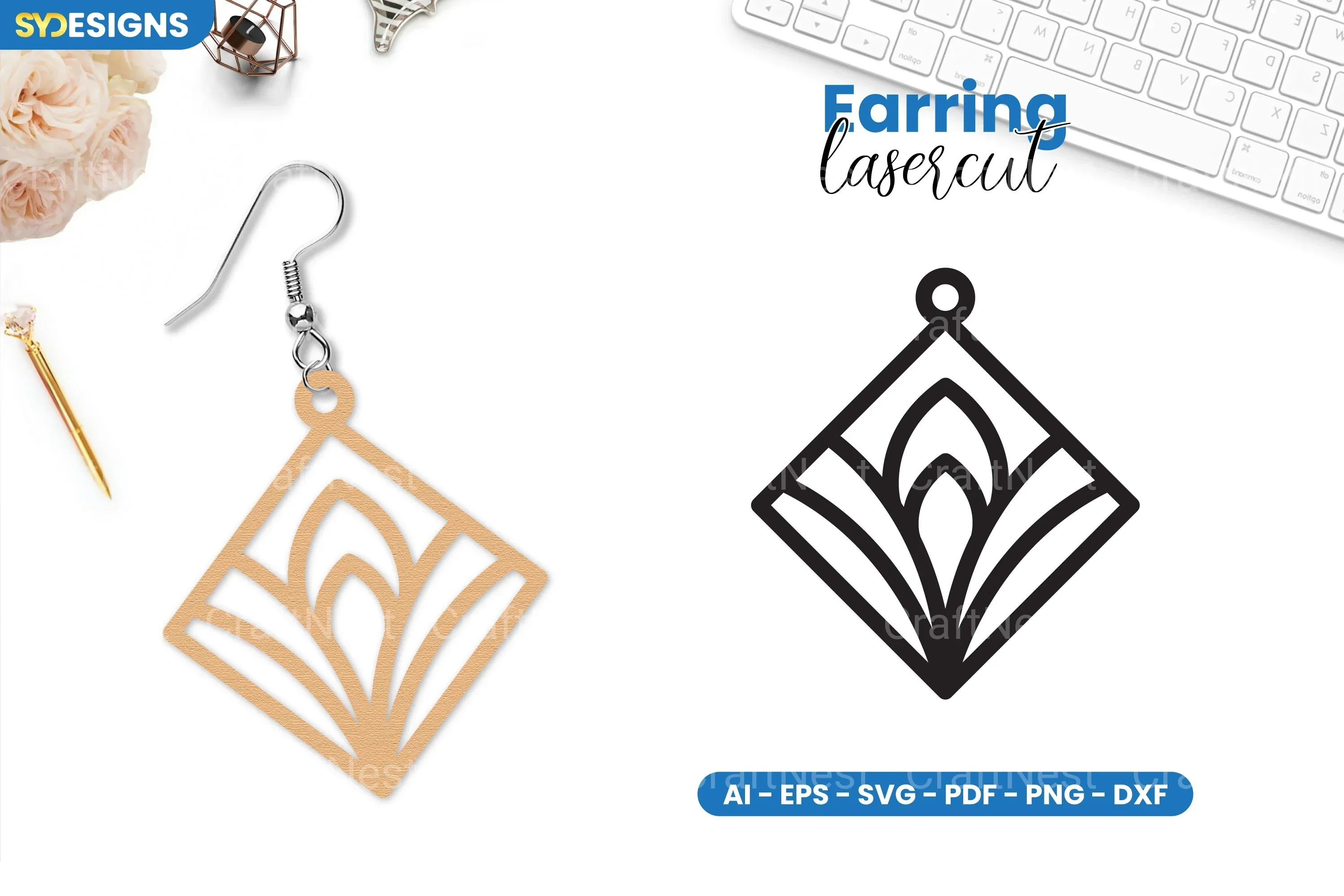 Earring Lasercut SVG Bundle