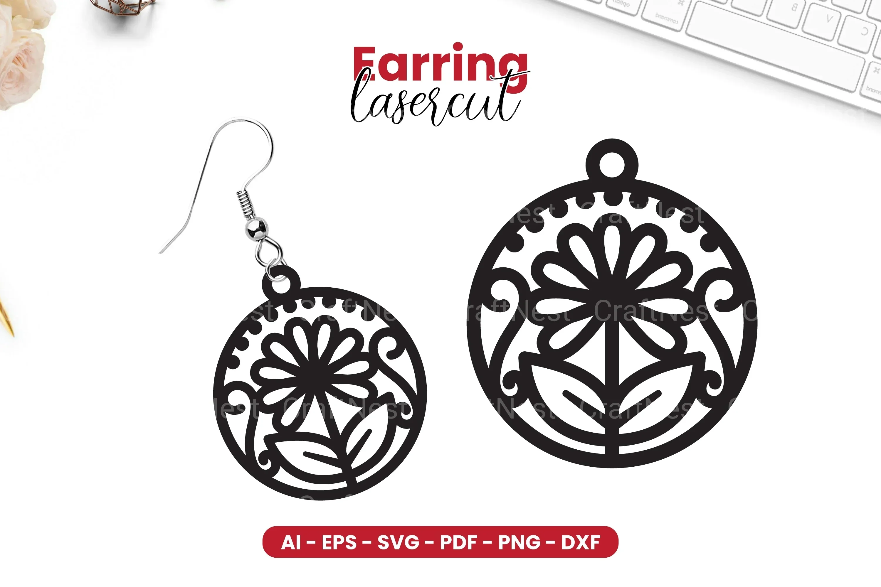 Earring Lasercut SVG Bundle