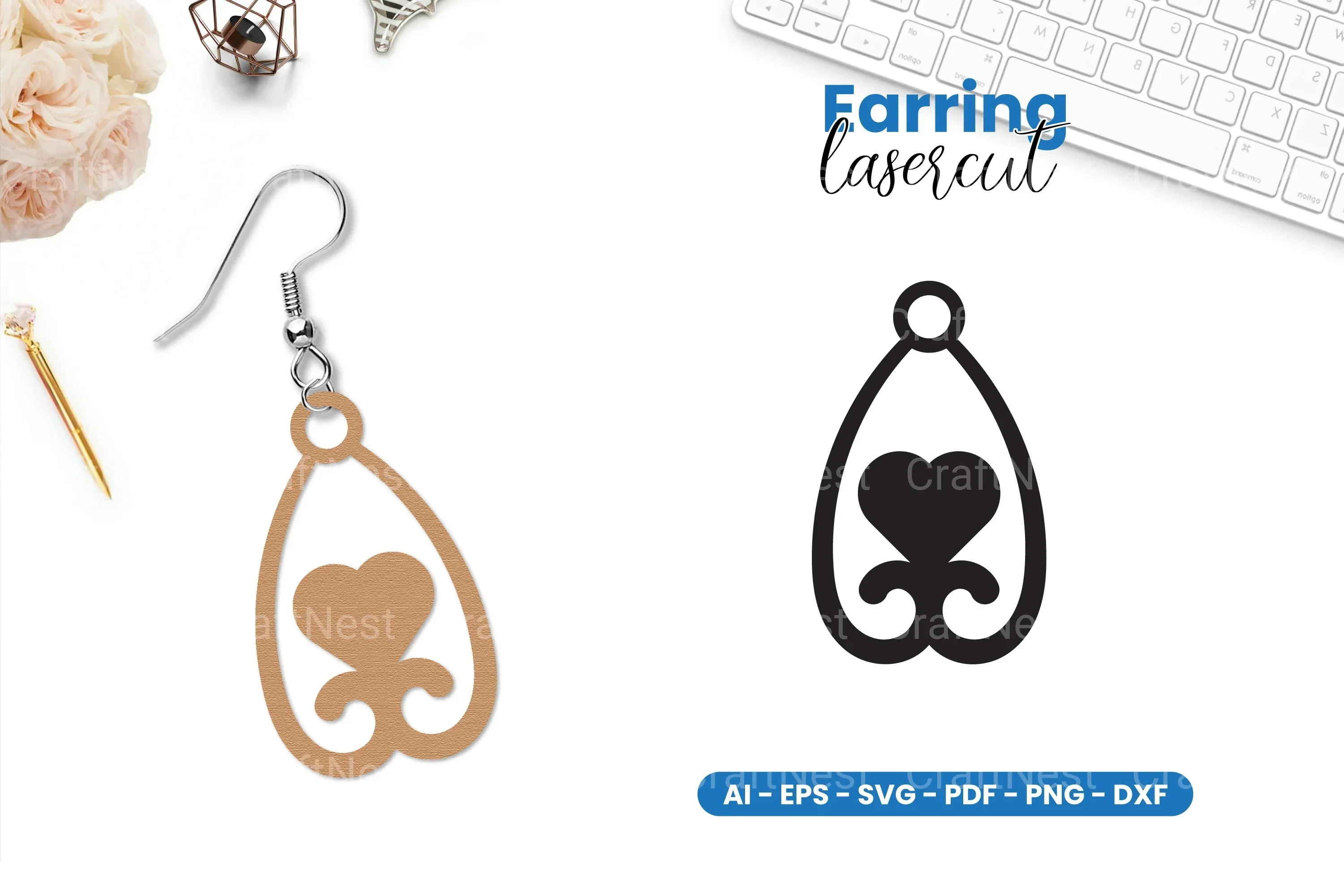 Earring Lasercut SVG Bundle