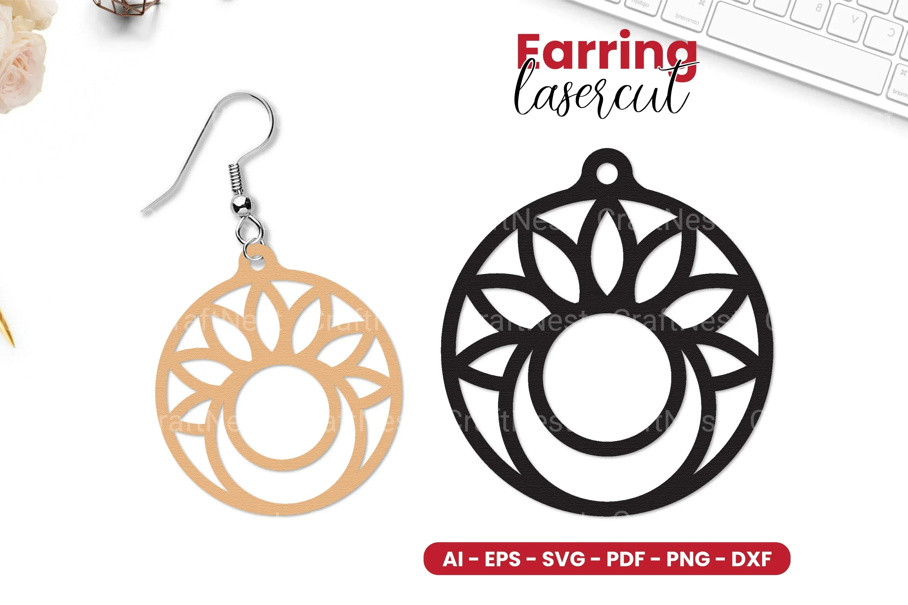 Earring Lasercut SVG Bundle