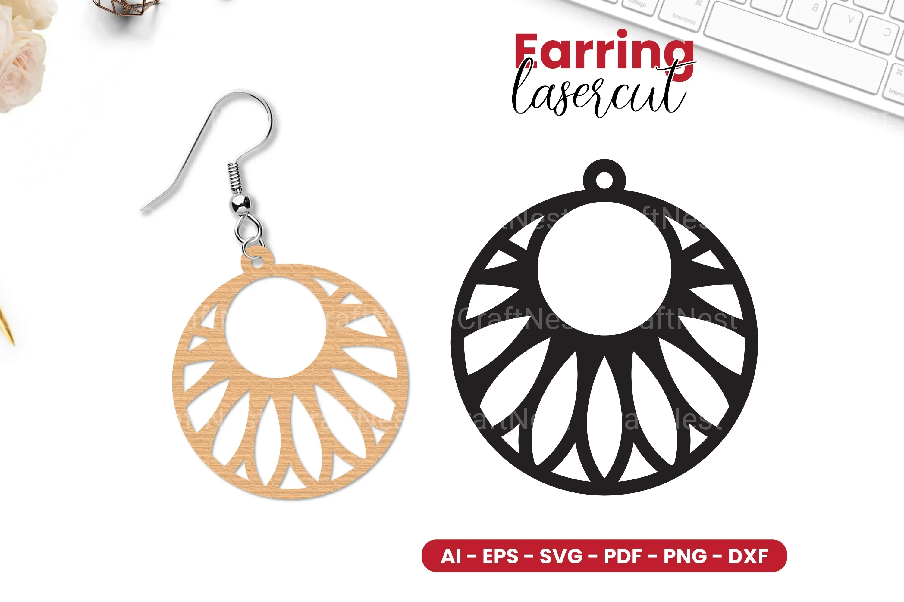 Earring Lasercut SVG Bundle