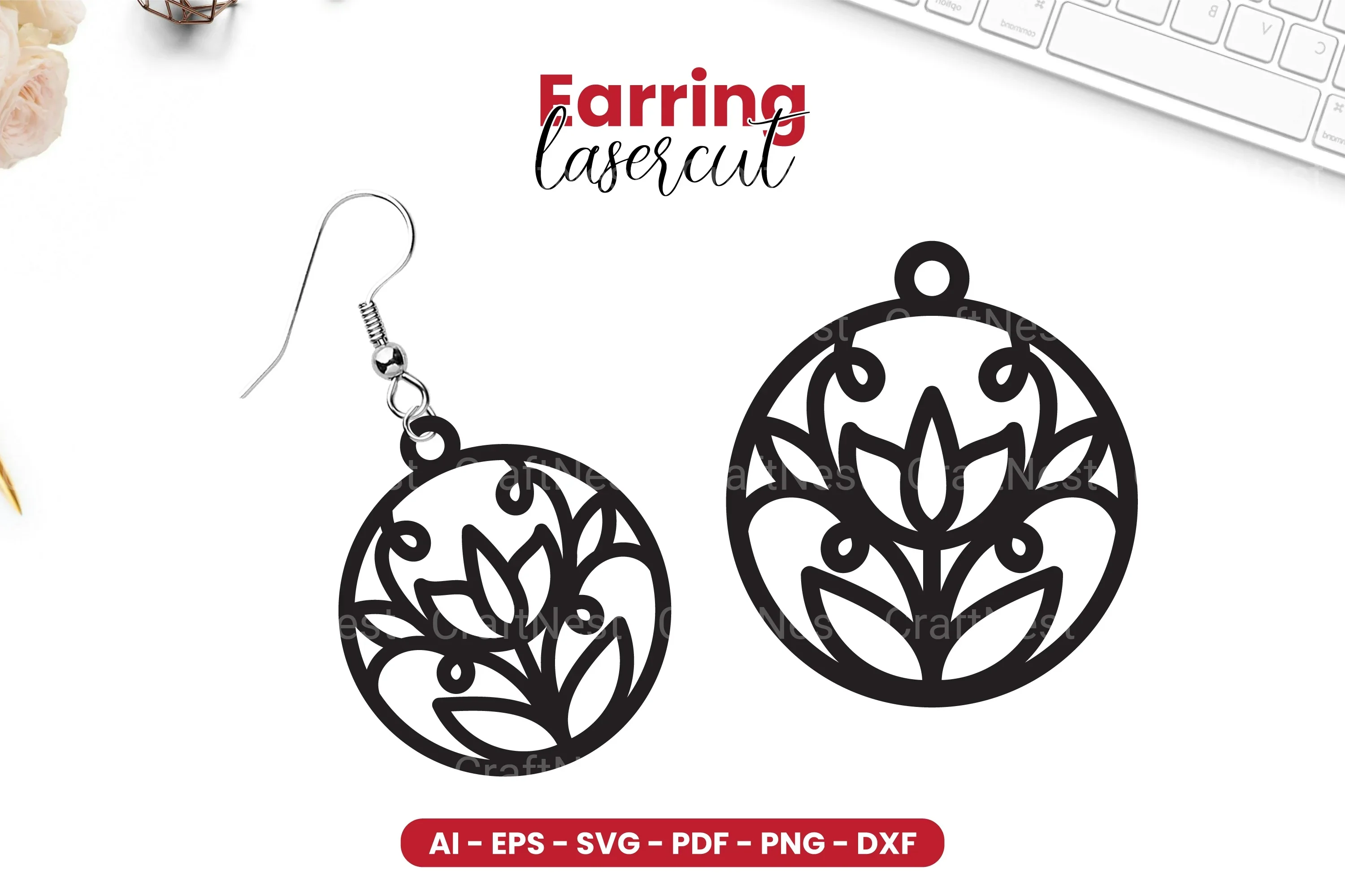 Earring Lasercut SVG Bundle