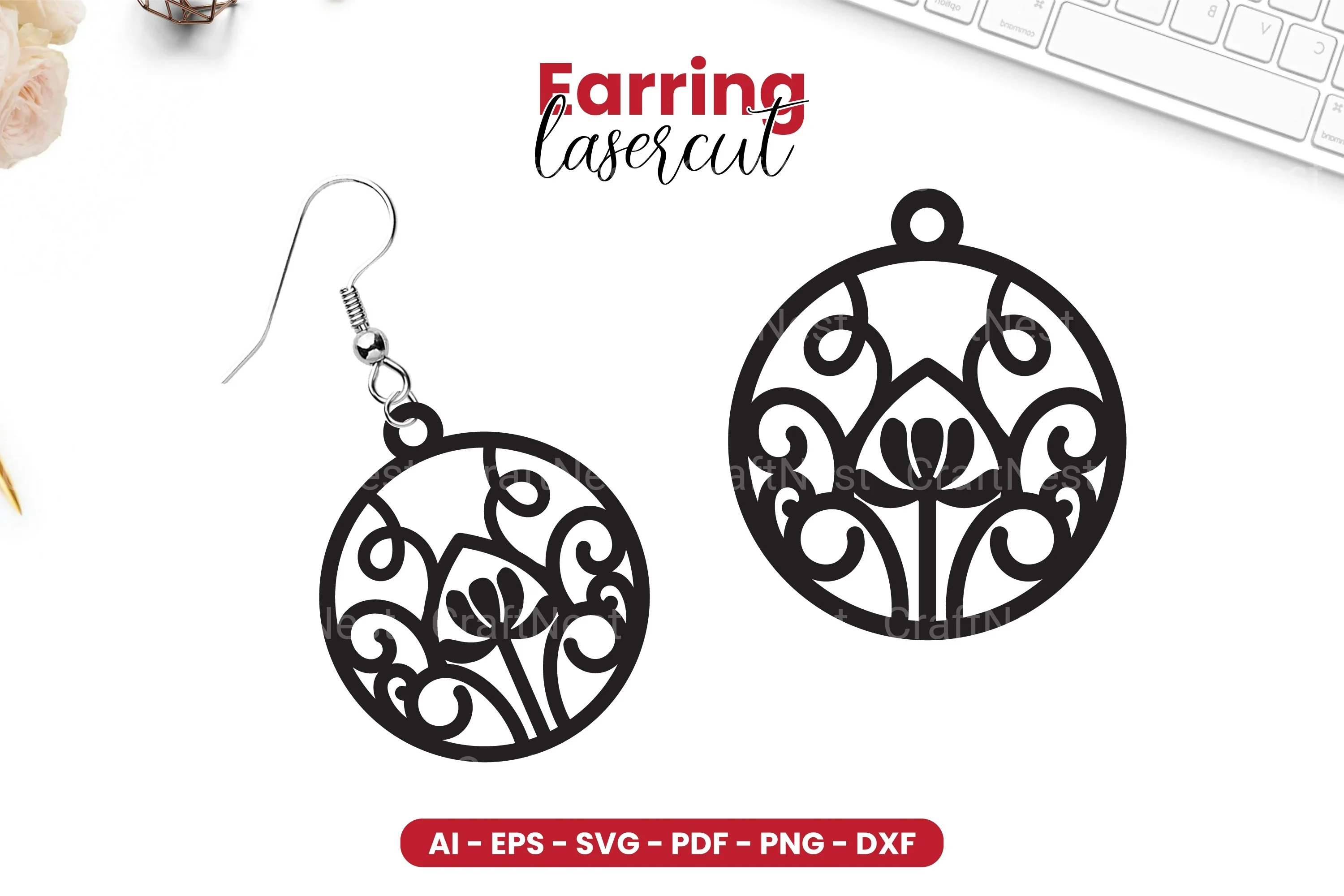 Earring Lasercut SVG Bundle