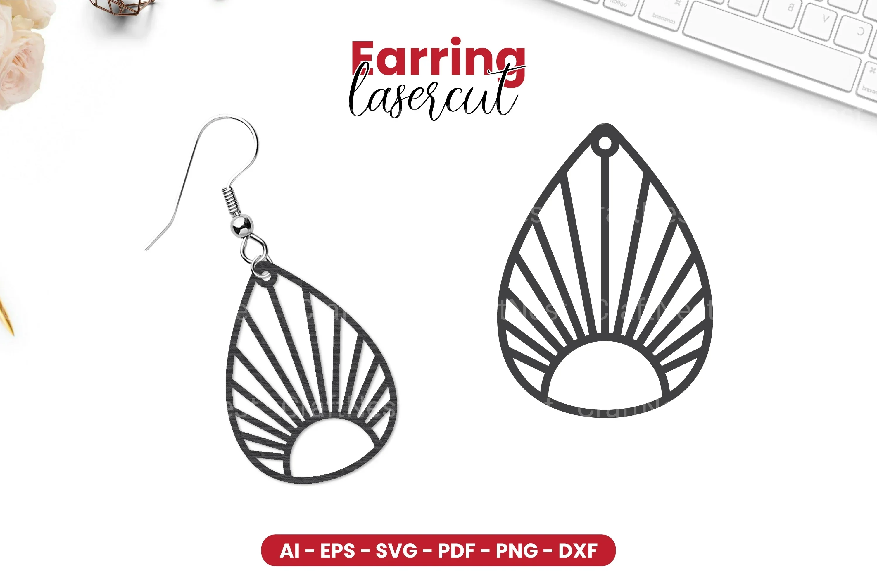 Earring Lasercut SVG Bundle