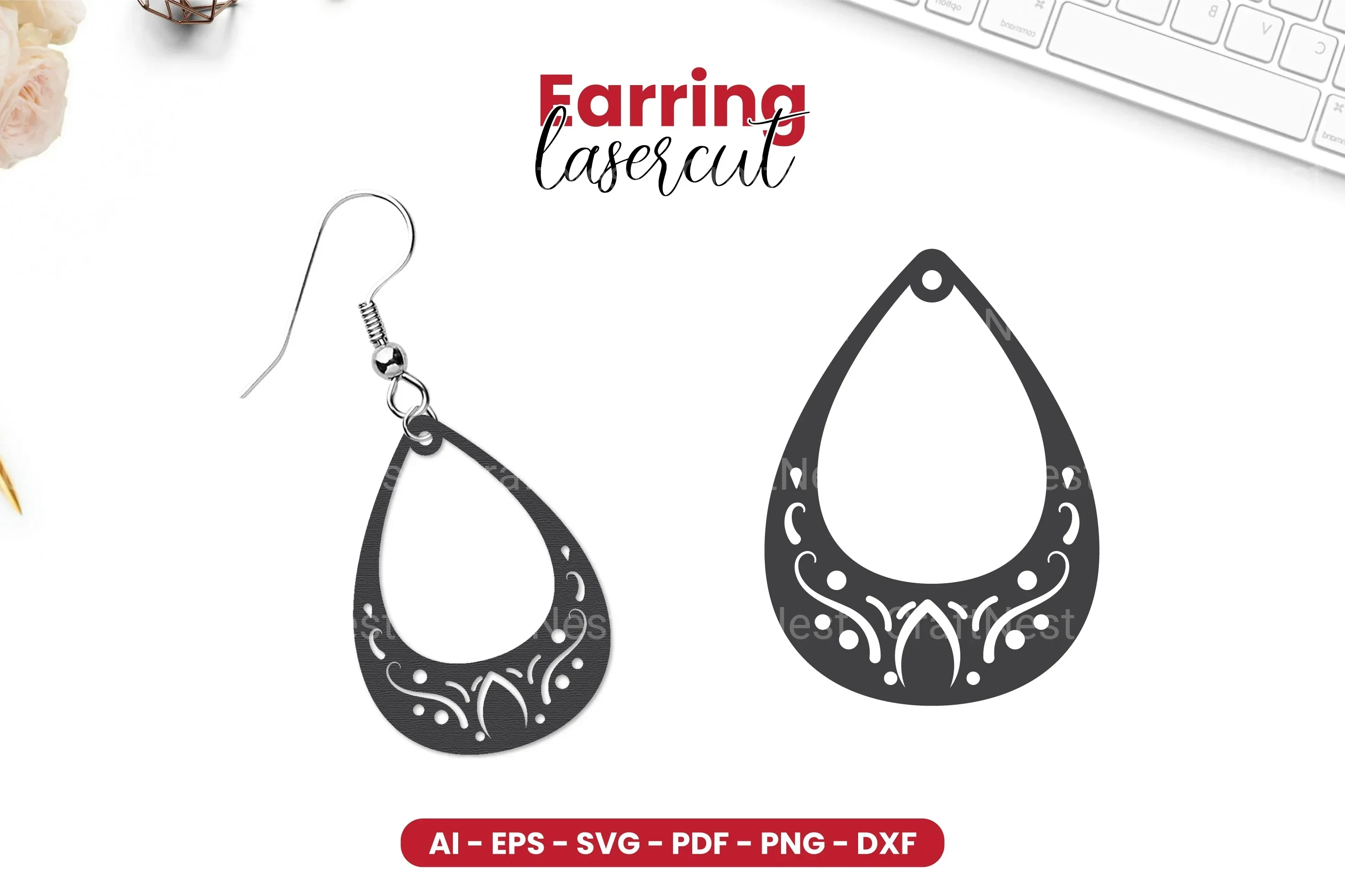 Earring Lasercut SVG Bundle