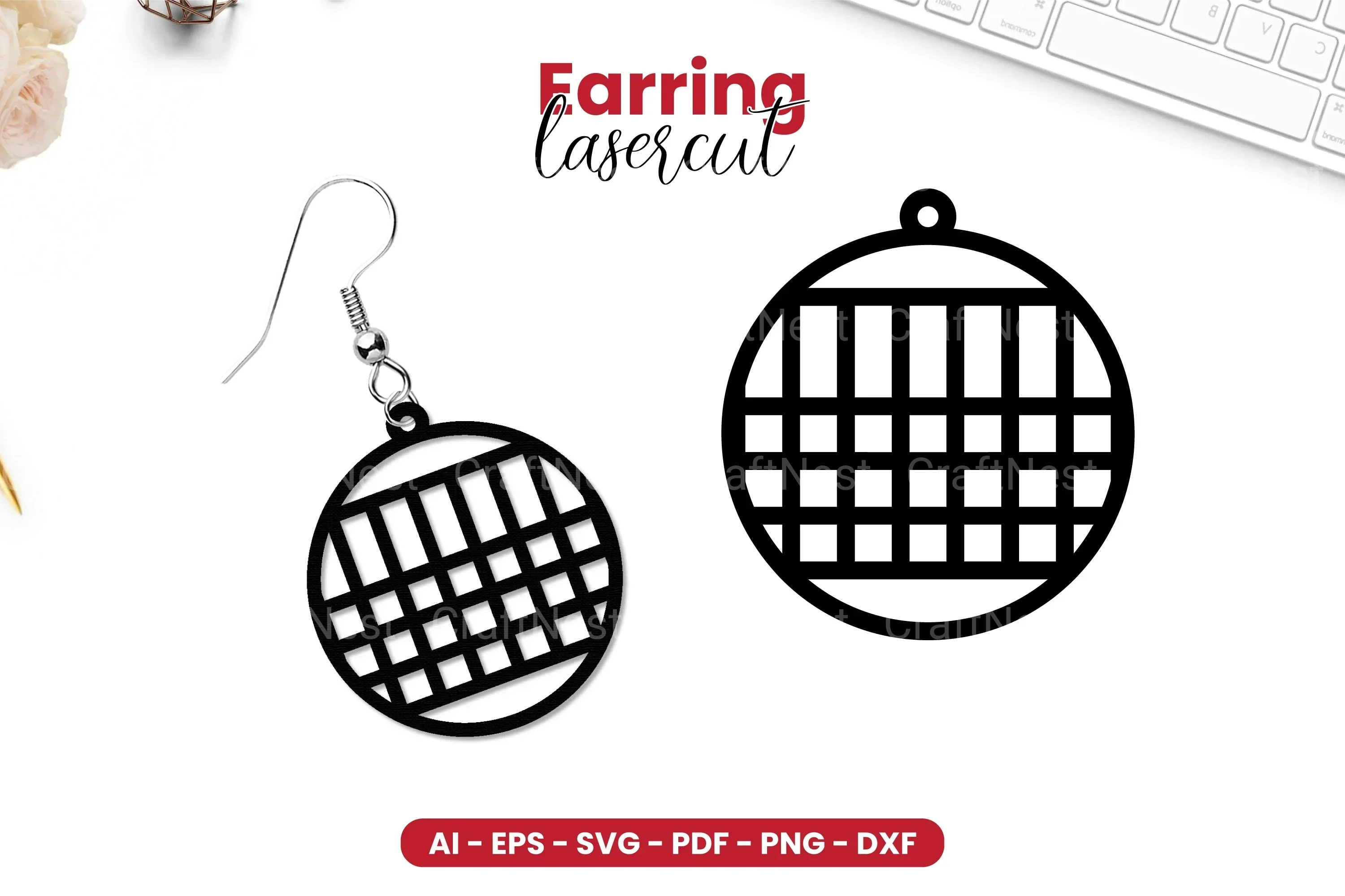 Earring Lasercut SVG Bundle